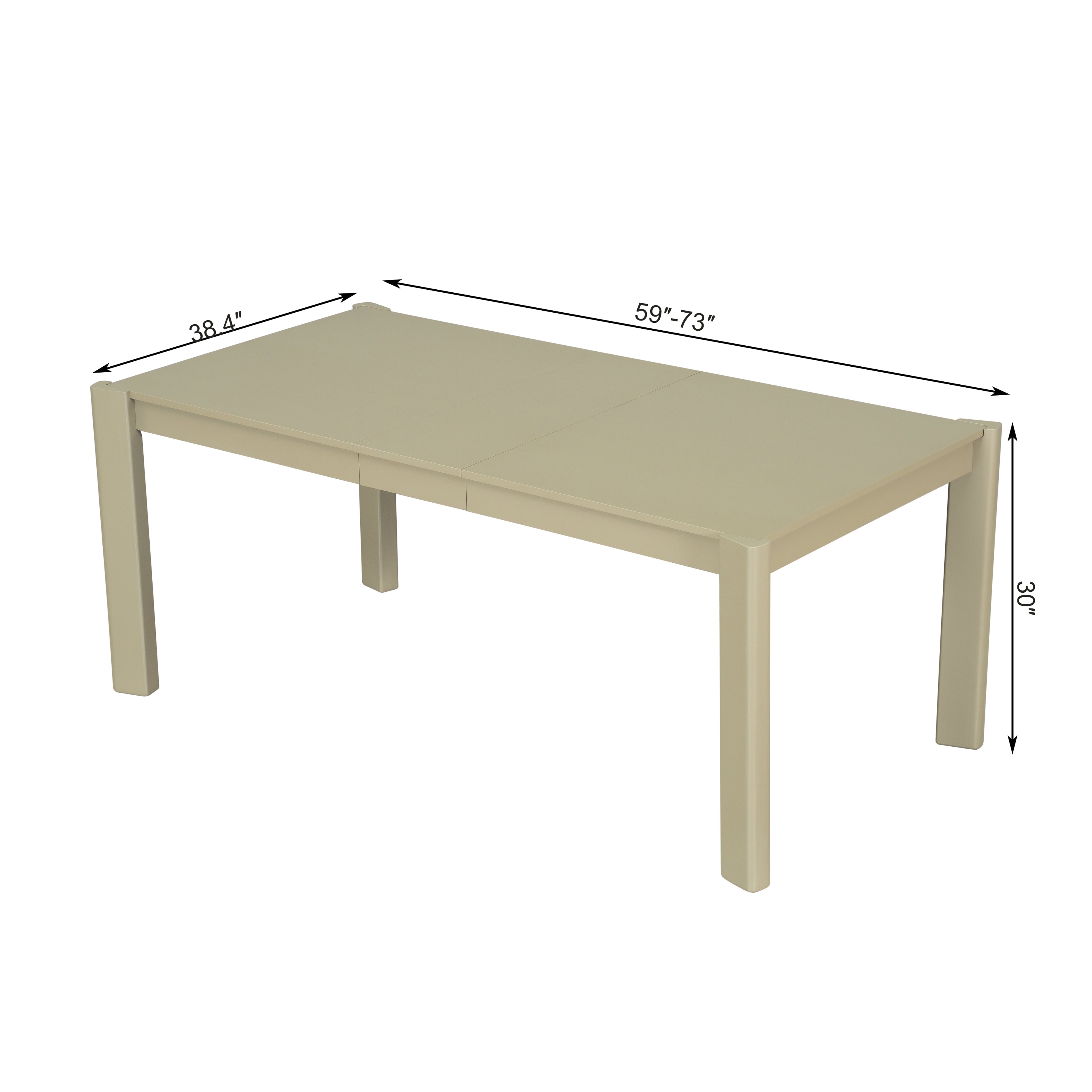 Modern Farmhouse Extendable Dining Table Set with Solid Wood Rattan Chairs and Bench