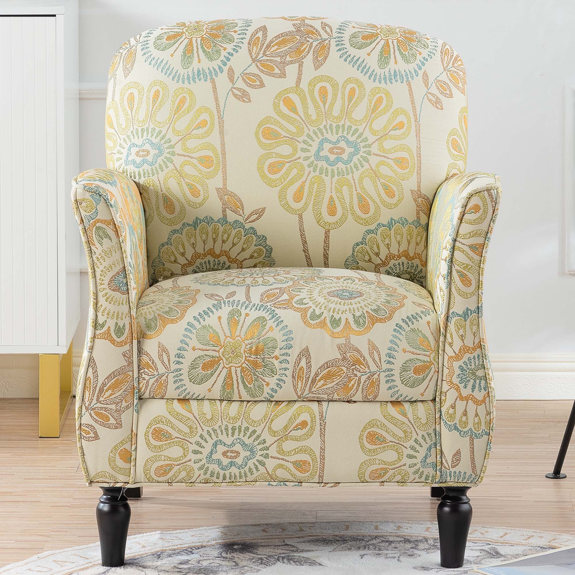 Floral Accent Arm Chair