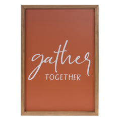 Gather and Thankful Sentiment Sign (Set of 2)