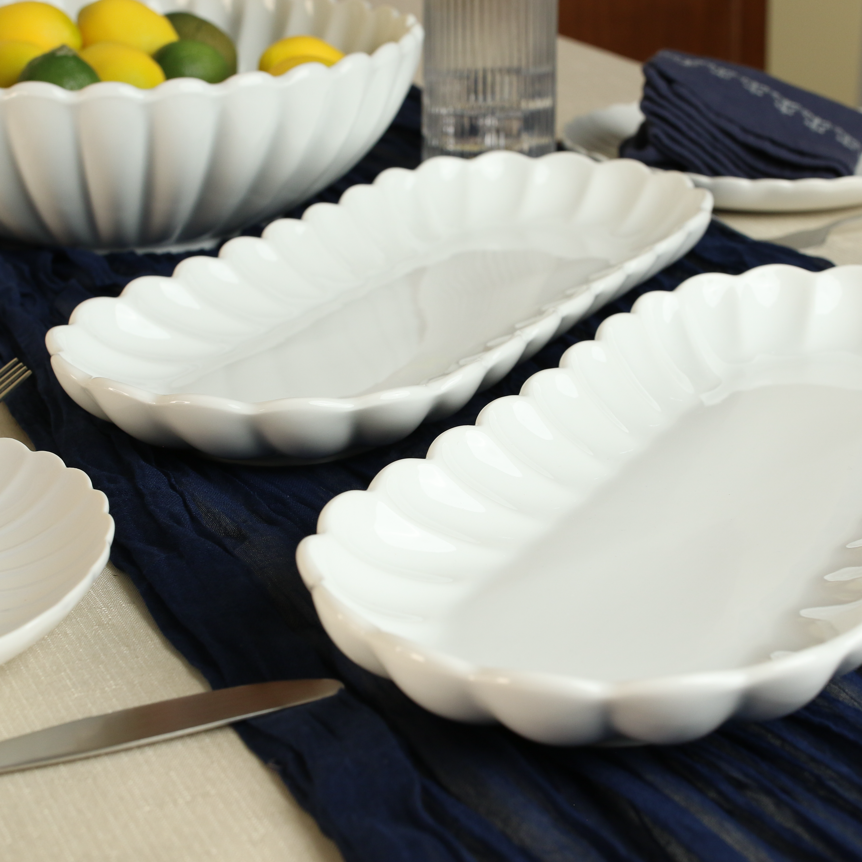 Petal Set of 2 Oblong Platter