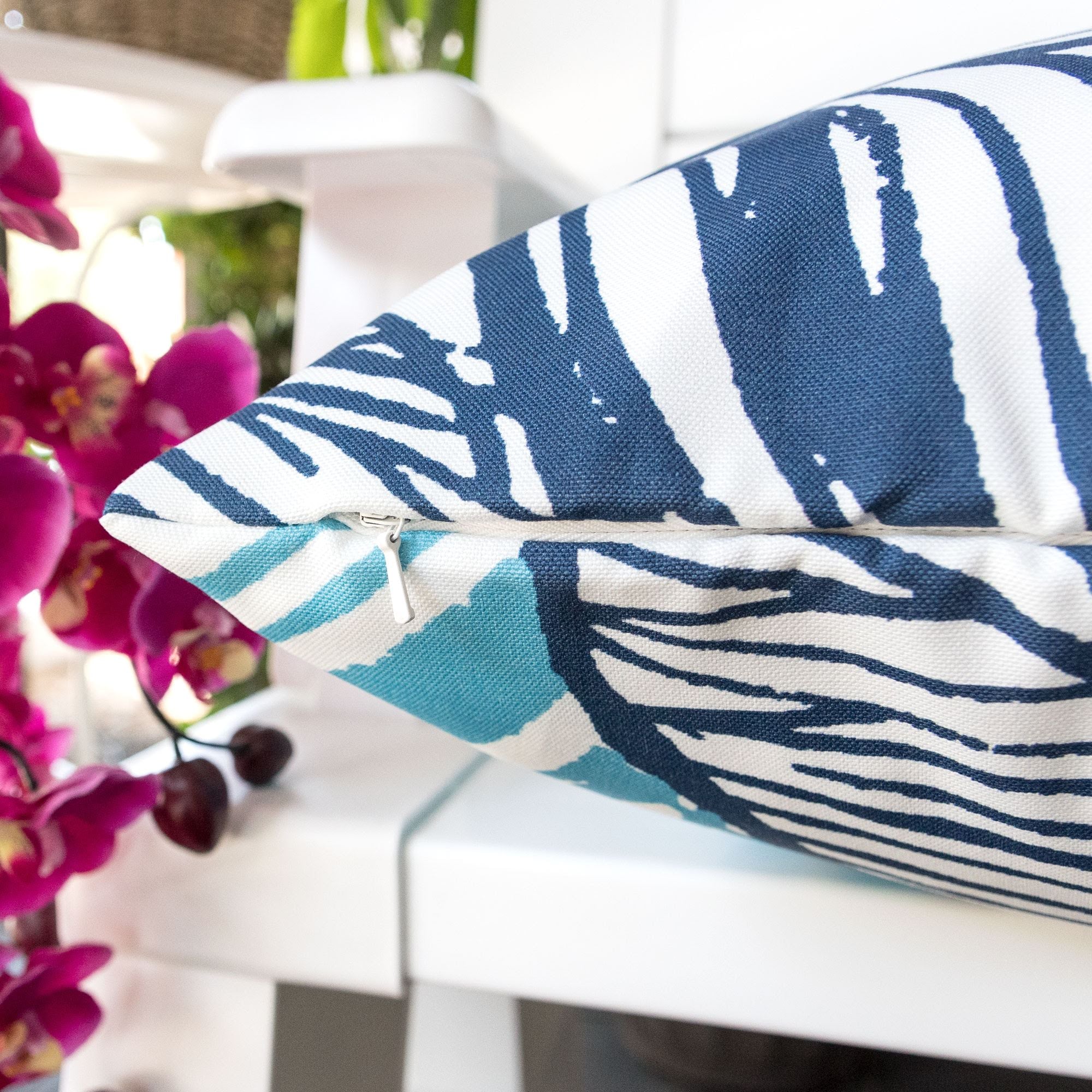 Leaf Vein Outdoor Pillow