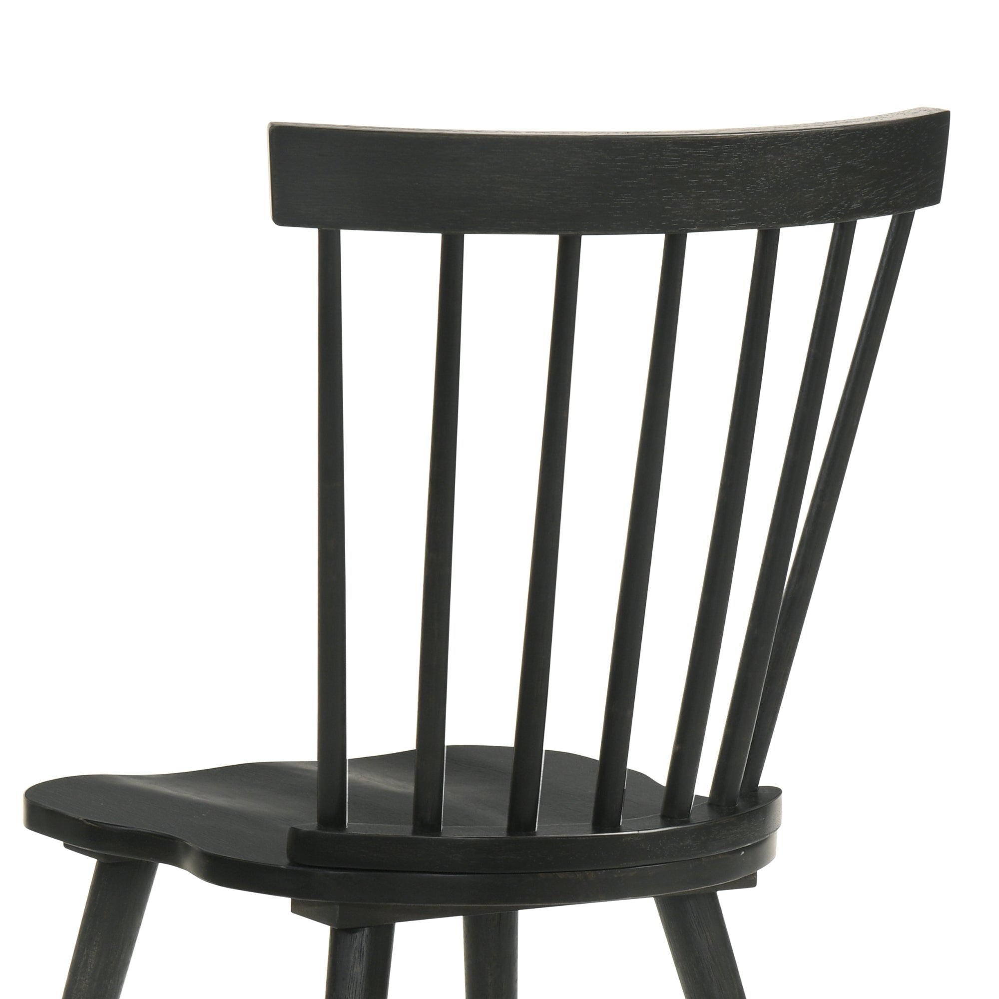 Modern Farmhouse Spindle Back Dining Chairs, Set of 2