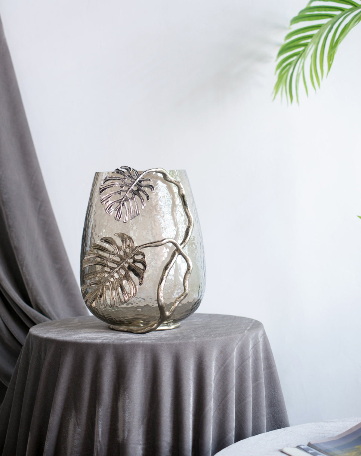 Palm Leaf Candle Holder