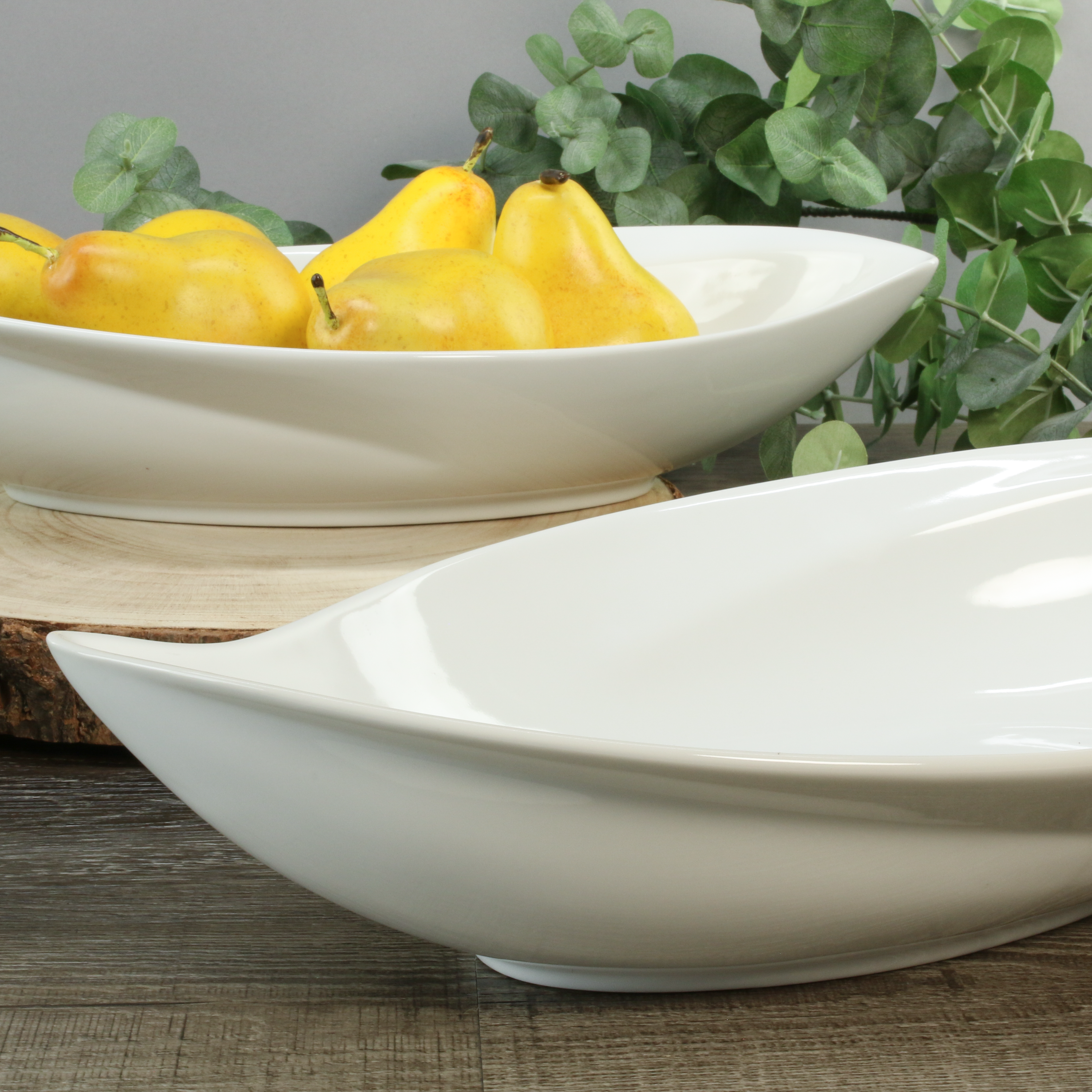16" Leaf Bowls, Set of 2