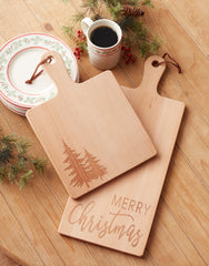 Merry-Christmas-Pine-Tree-Cutting-Board-(set-of-2)-Brown-Decor
