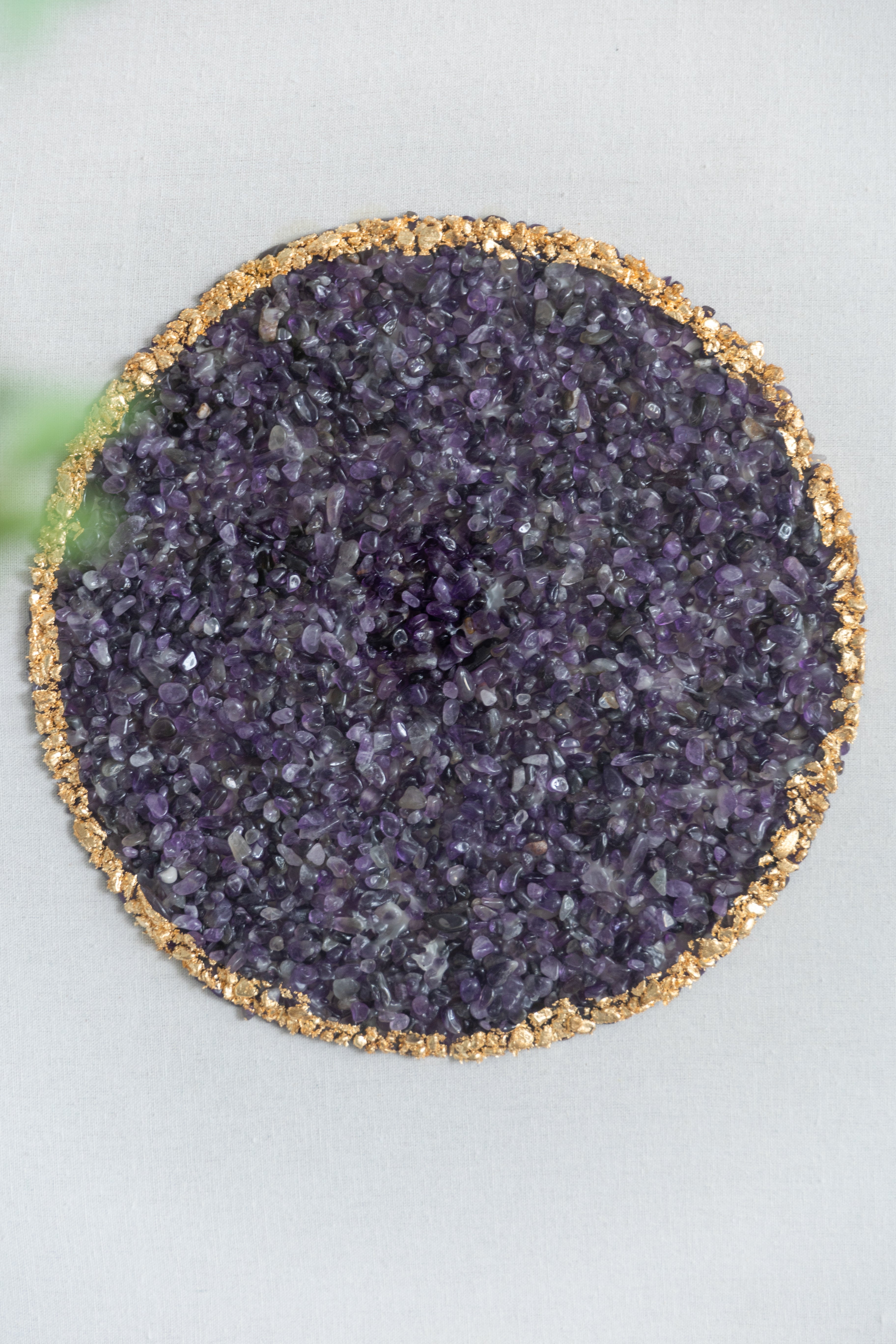 Lillian Purple Crystal Shadow Boxes Wall Décor