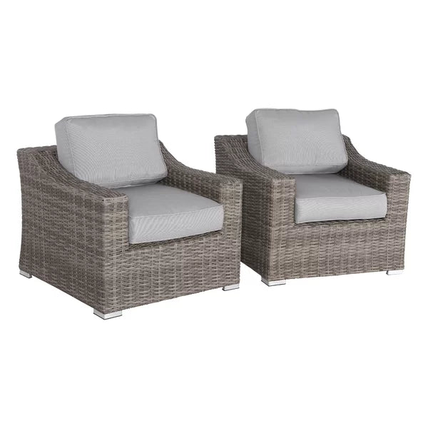 Laguna Sol All-Weather Wicker Outdoor Accent Chairs, Set of 2