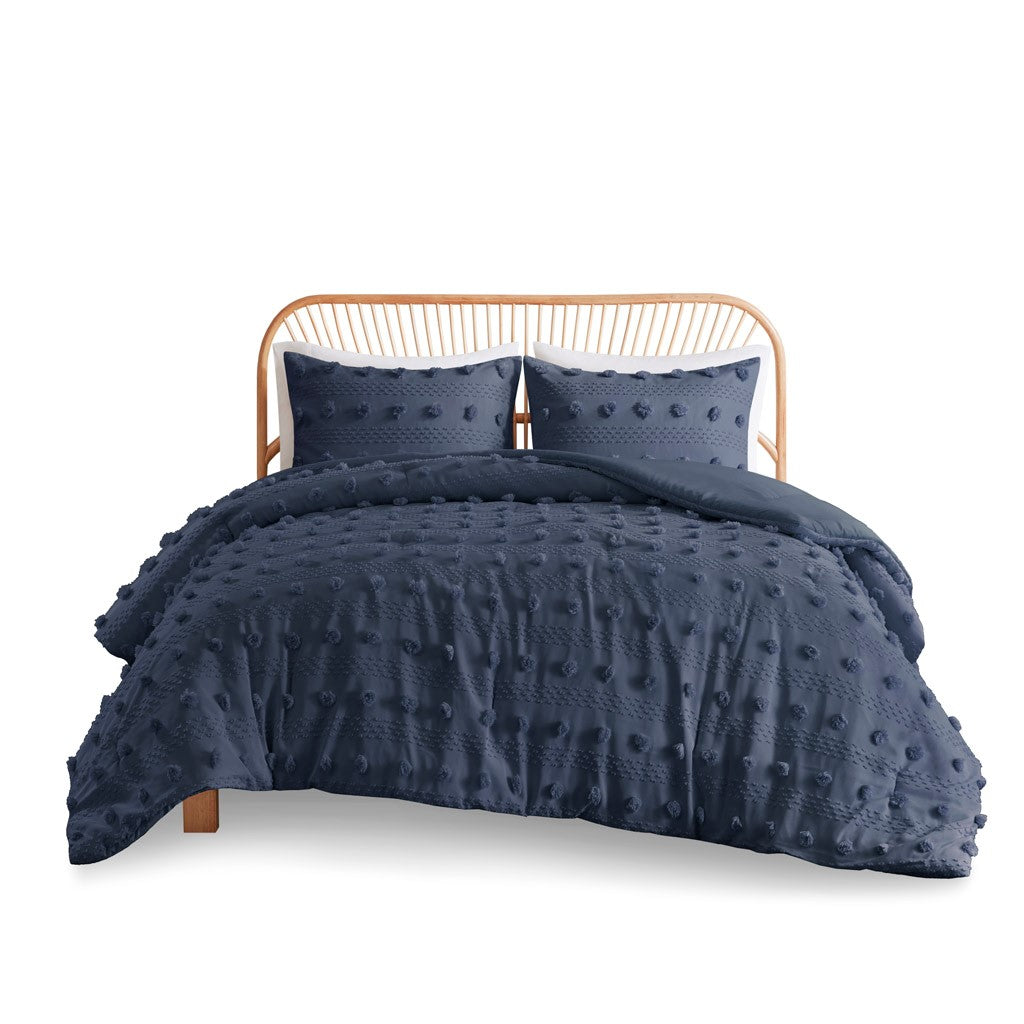 Clipped Jacquard Comforter Set