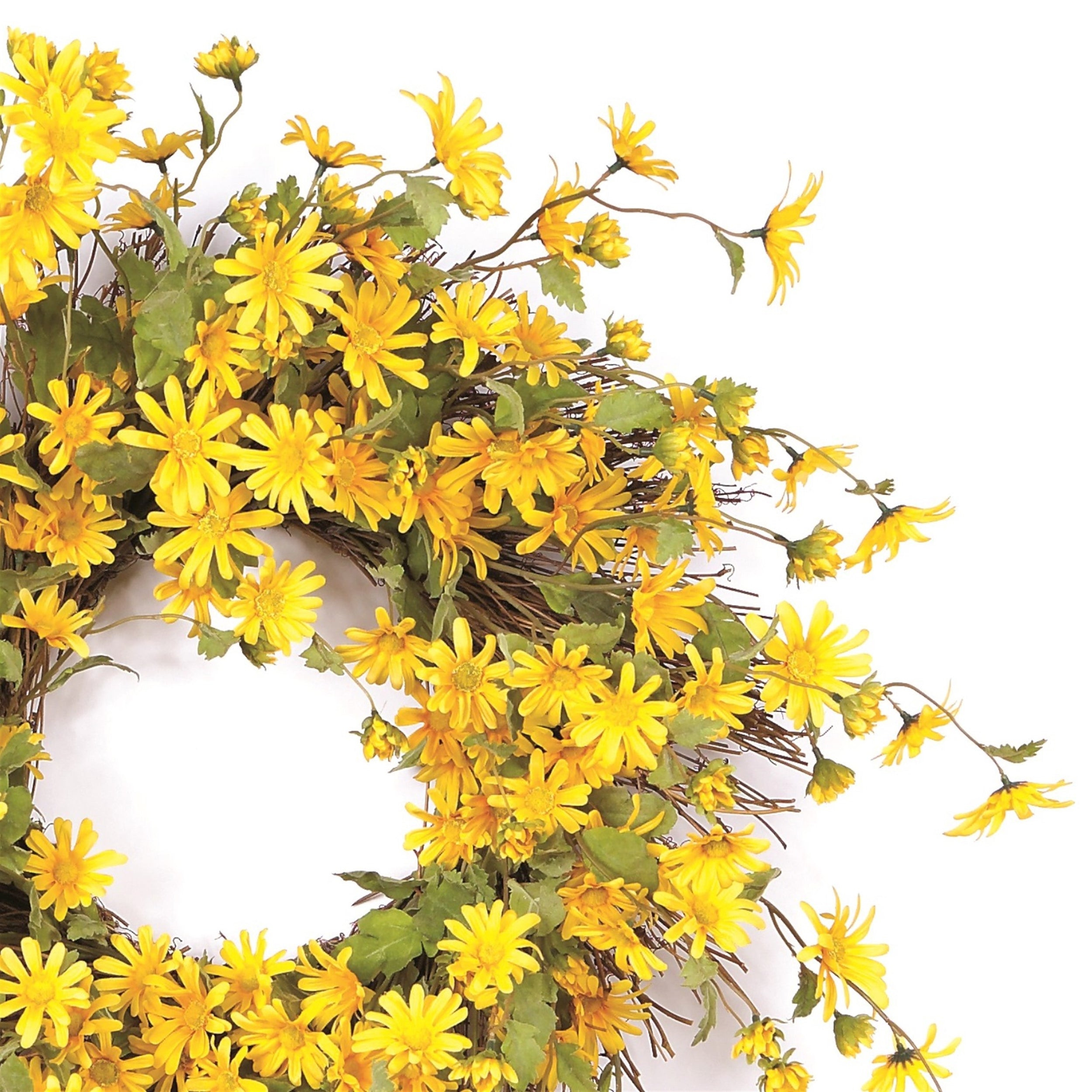 Yellow Daisy Floral Wreath