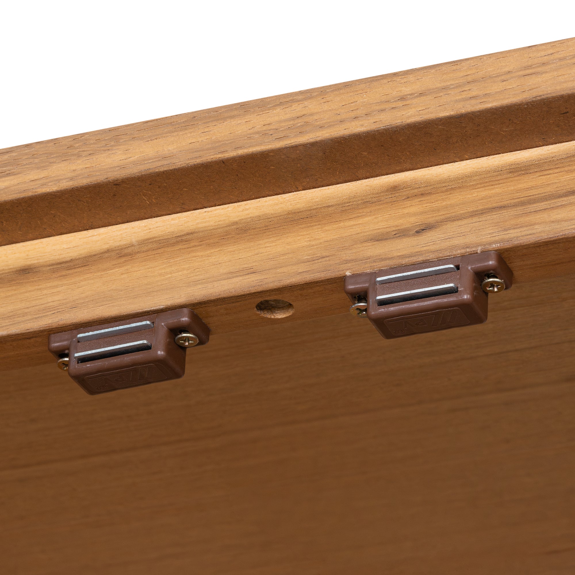 Modern Oak Veneer Tall Cabinet