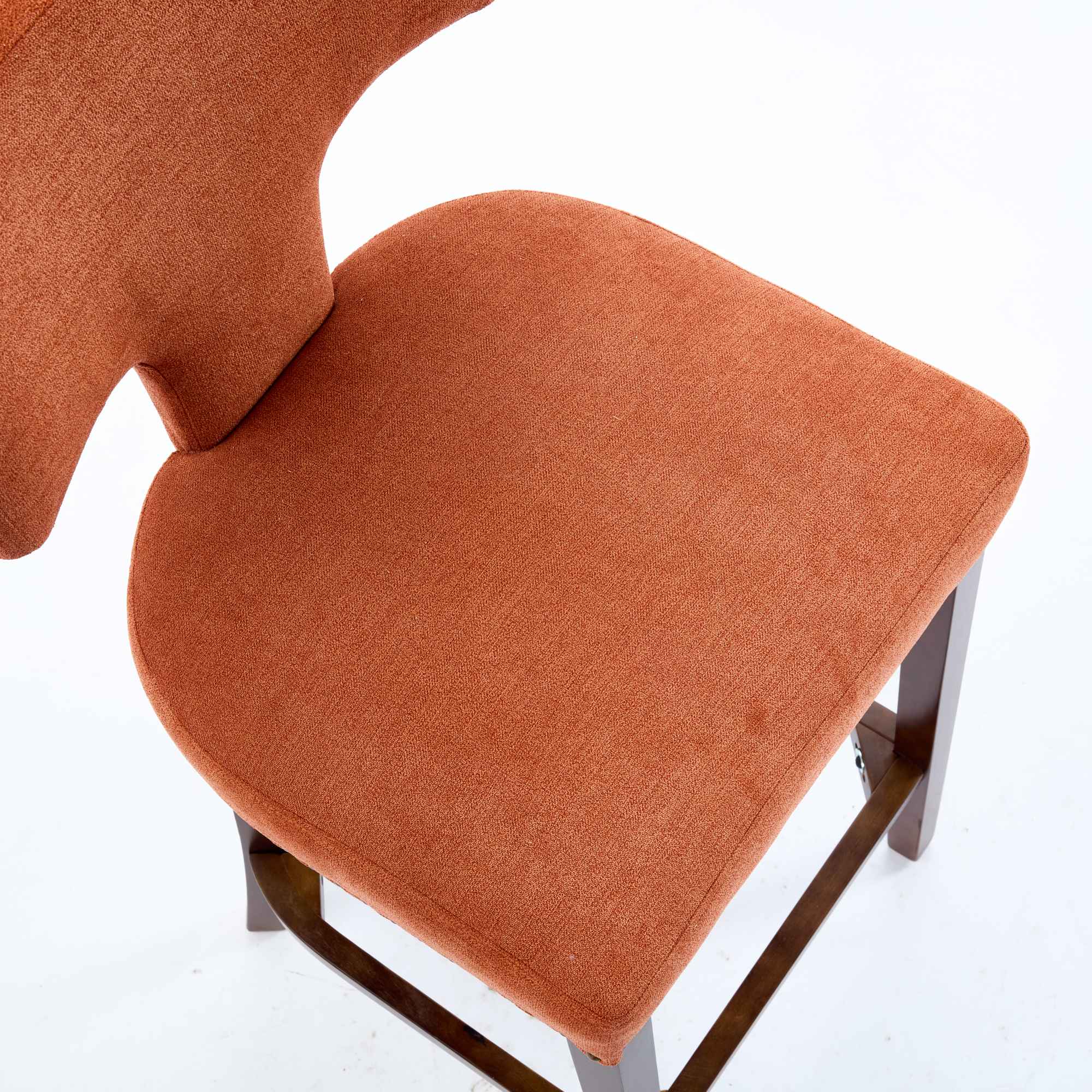 Upholstered T-Back Counter Height Bar Stools, Set of 2