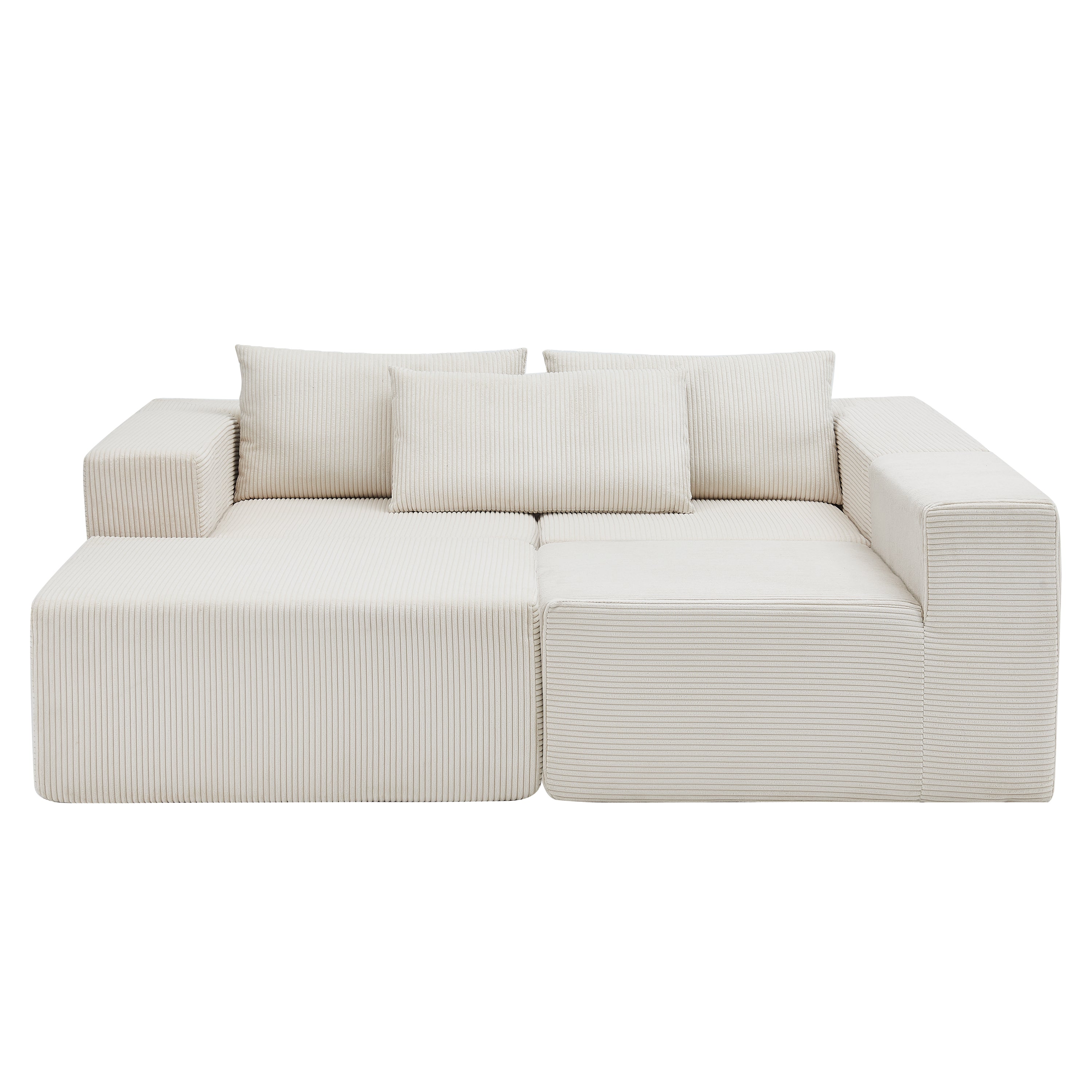 107" Compressed Sectional Sofa