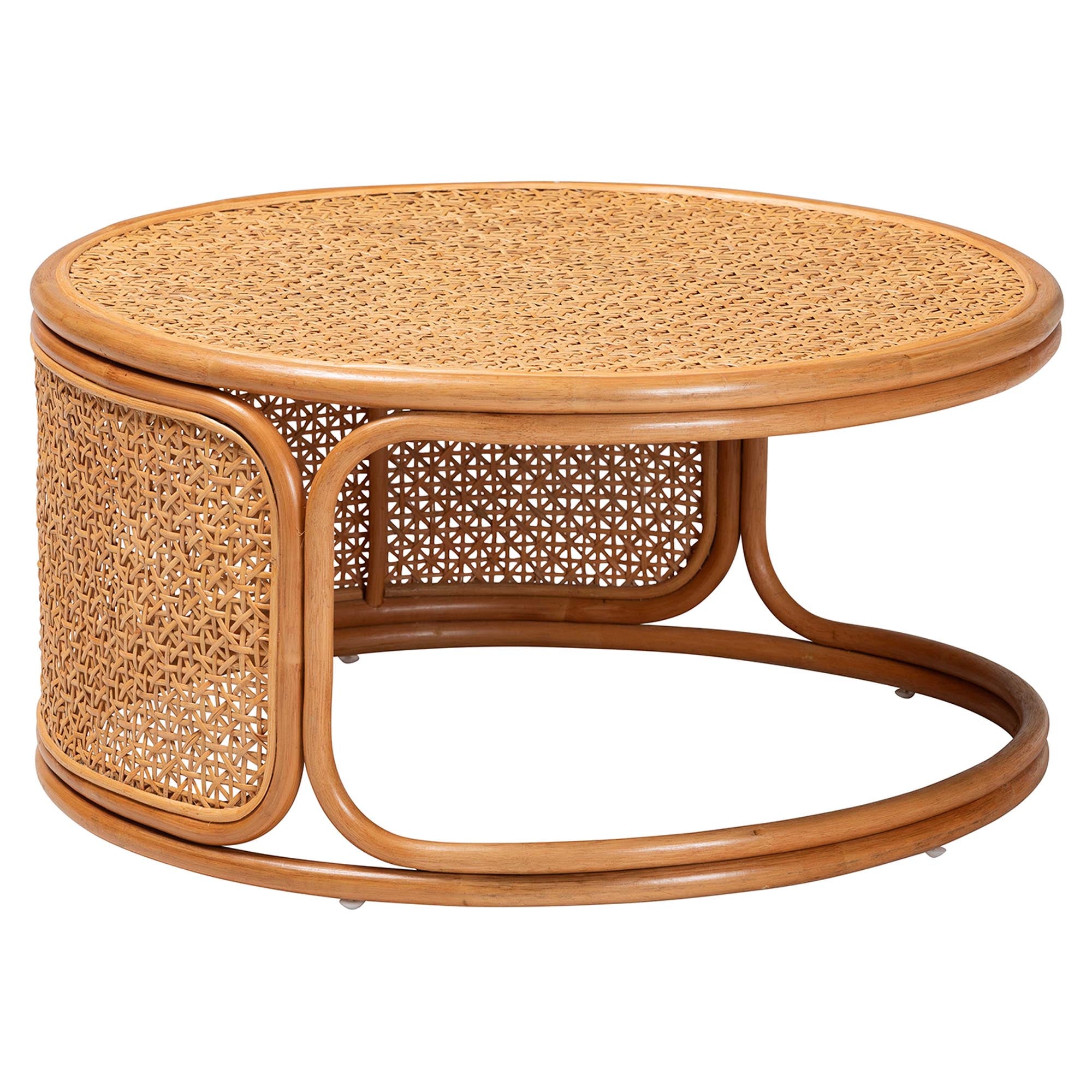 Phyllis Rattan Coffee Table