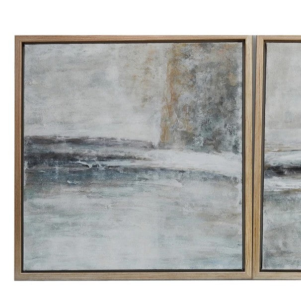 Knox 3 Piece Framed Canvas With Textural Brushwork