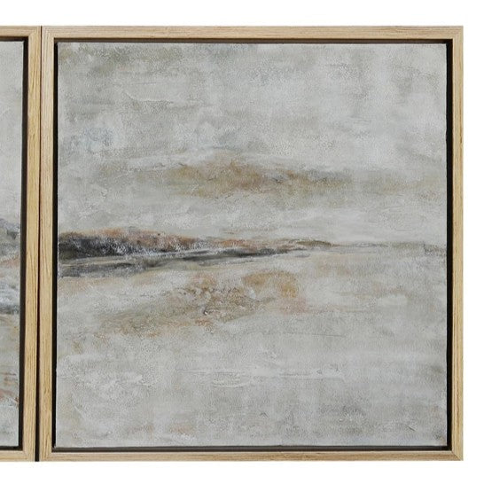 Knox 3 Piece Framed Canvas With Textural Brushwork