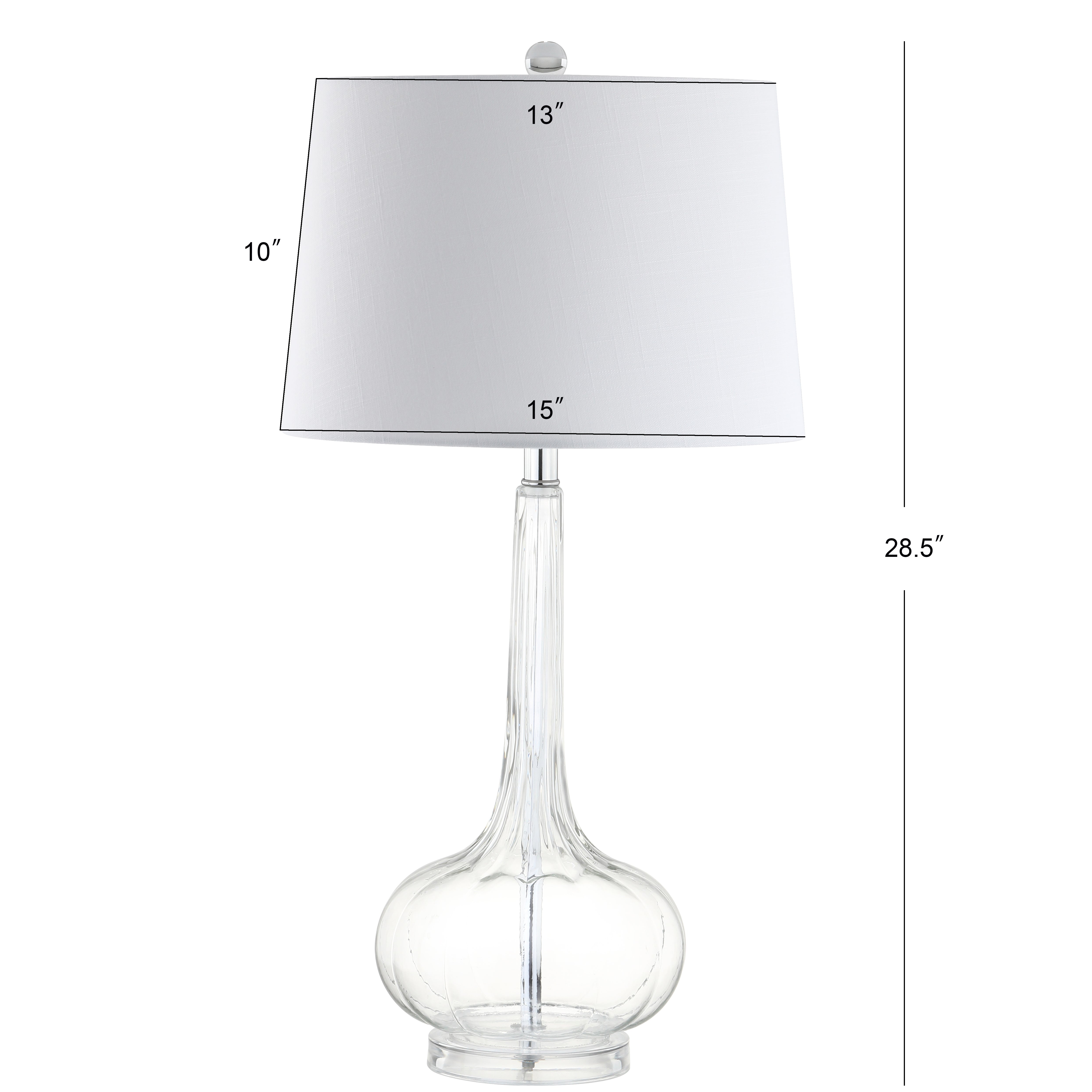 Bette Glass Teardrop LED Table Lamp, Set of 2
