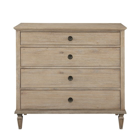 Small Dresser with 4 Drawers and Metal Handle