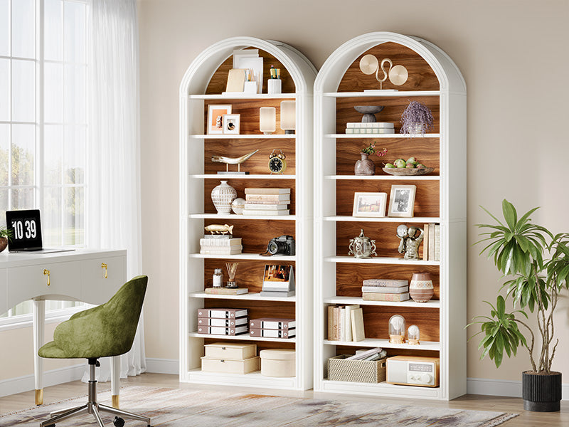 2-Tone Arched Open Display Shelving Unit