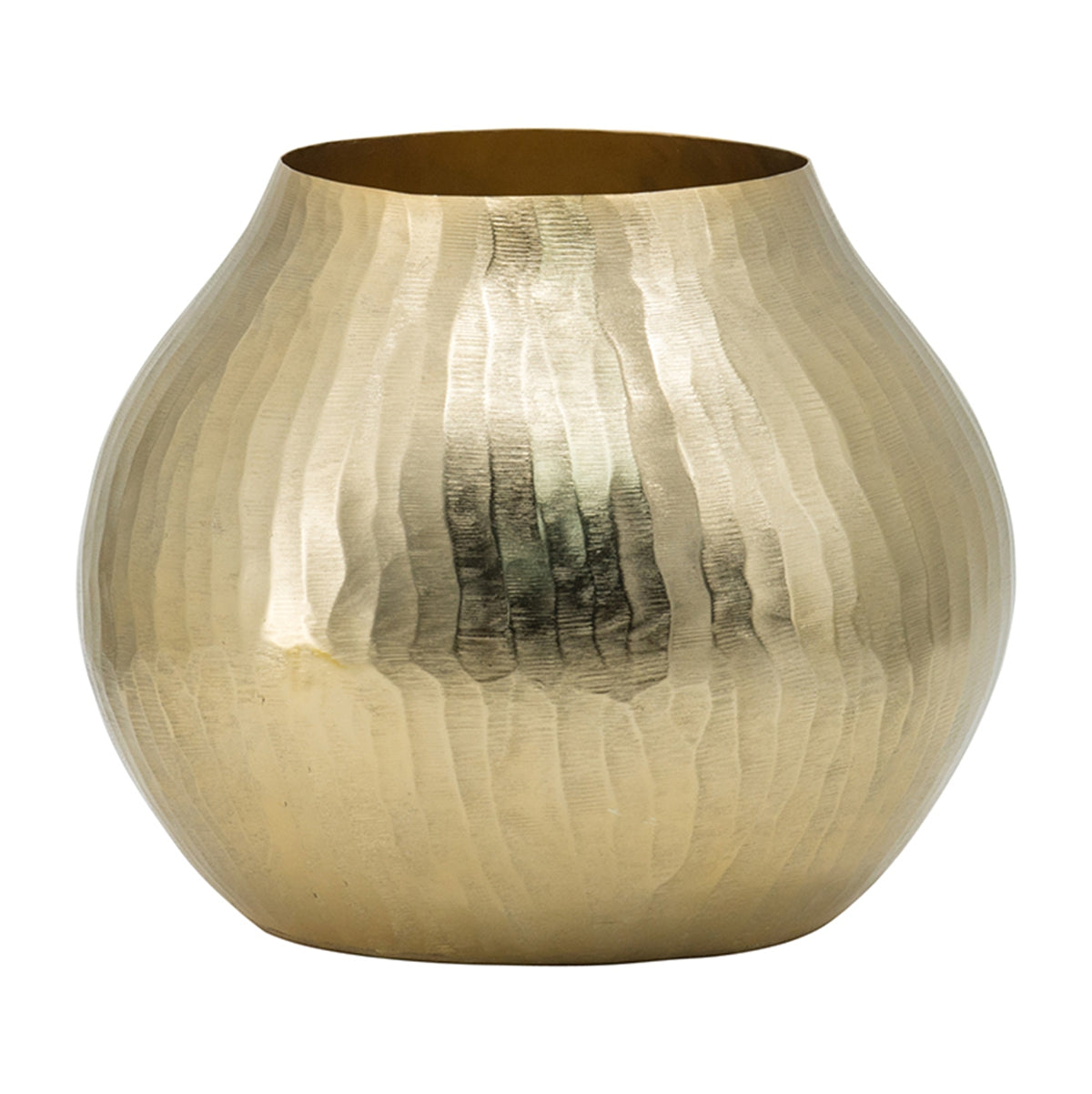 9" Aluminum Chisel Flower Vase