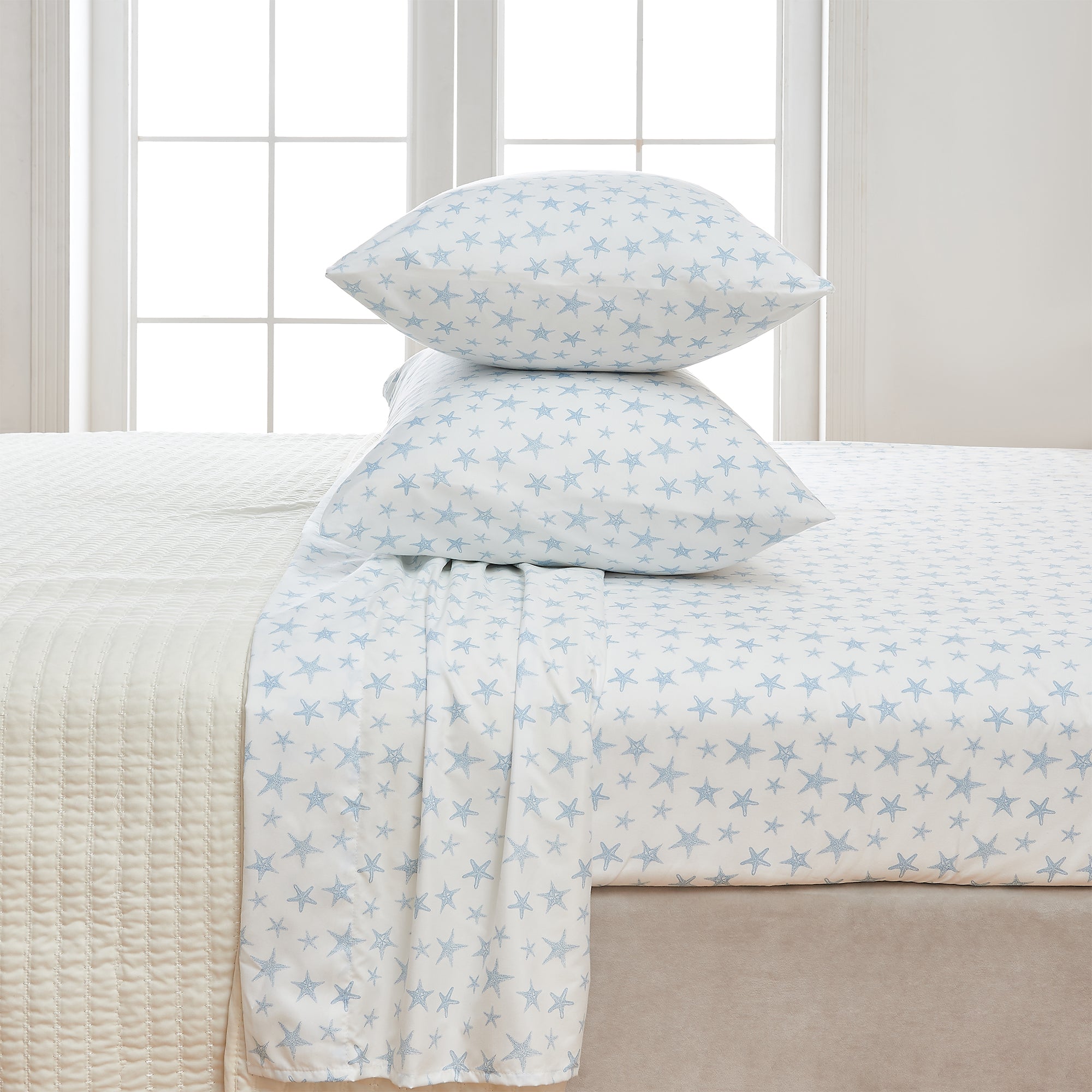Coastal Printed Microfiber Sheet Set