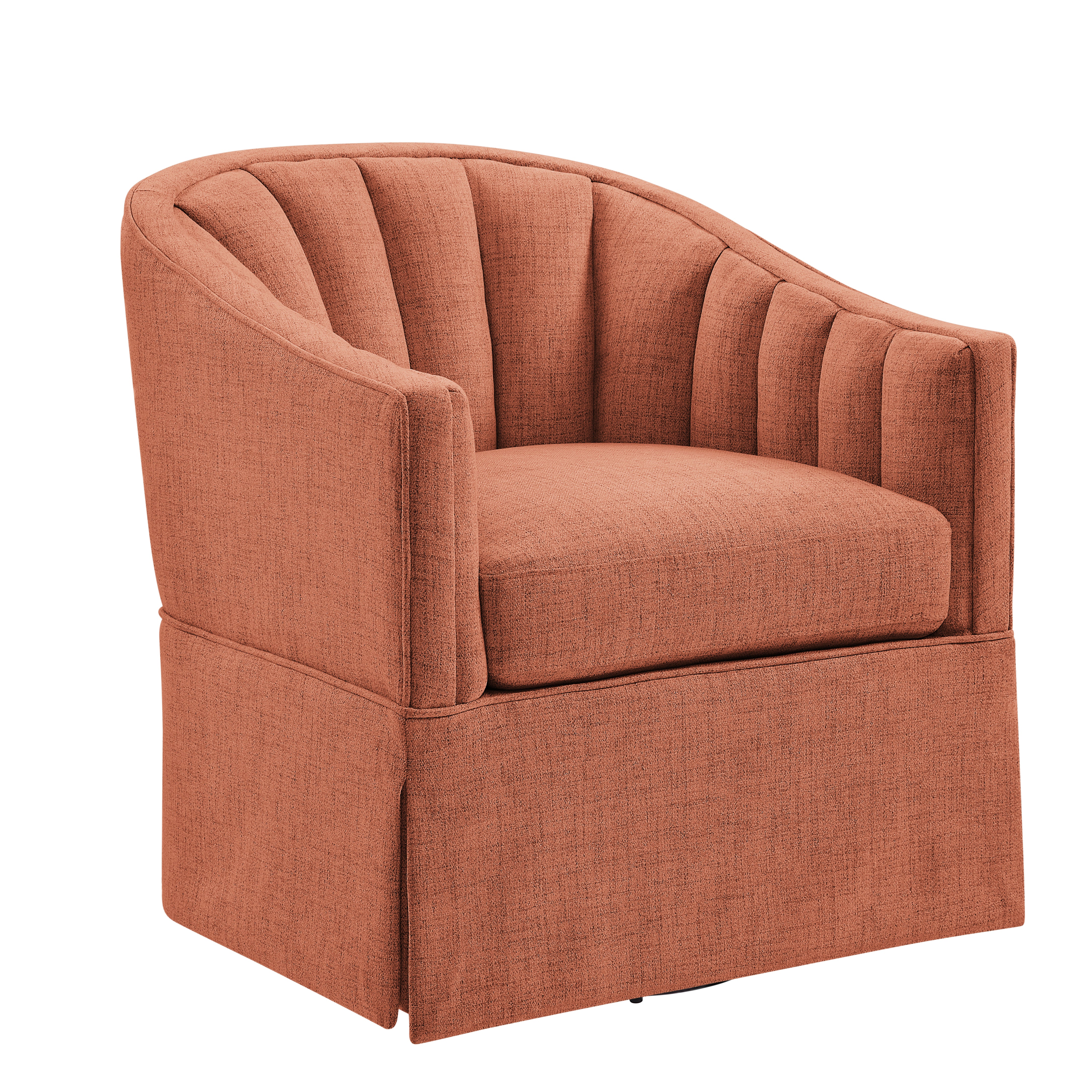 Skirted Swivel Accent Chair