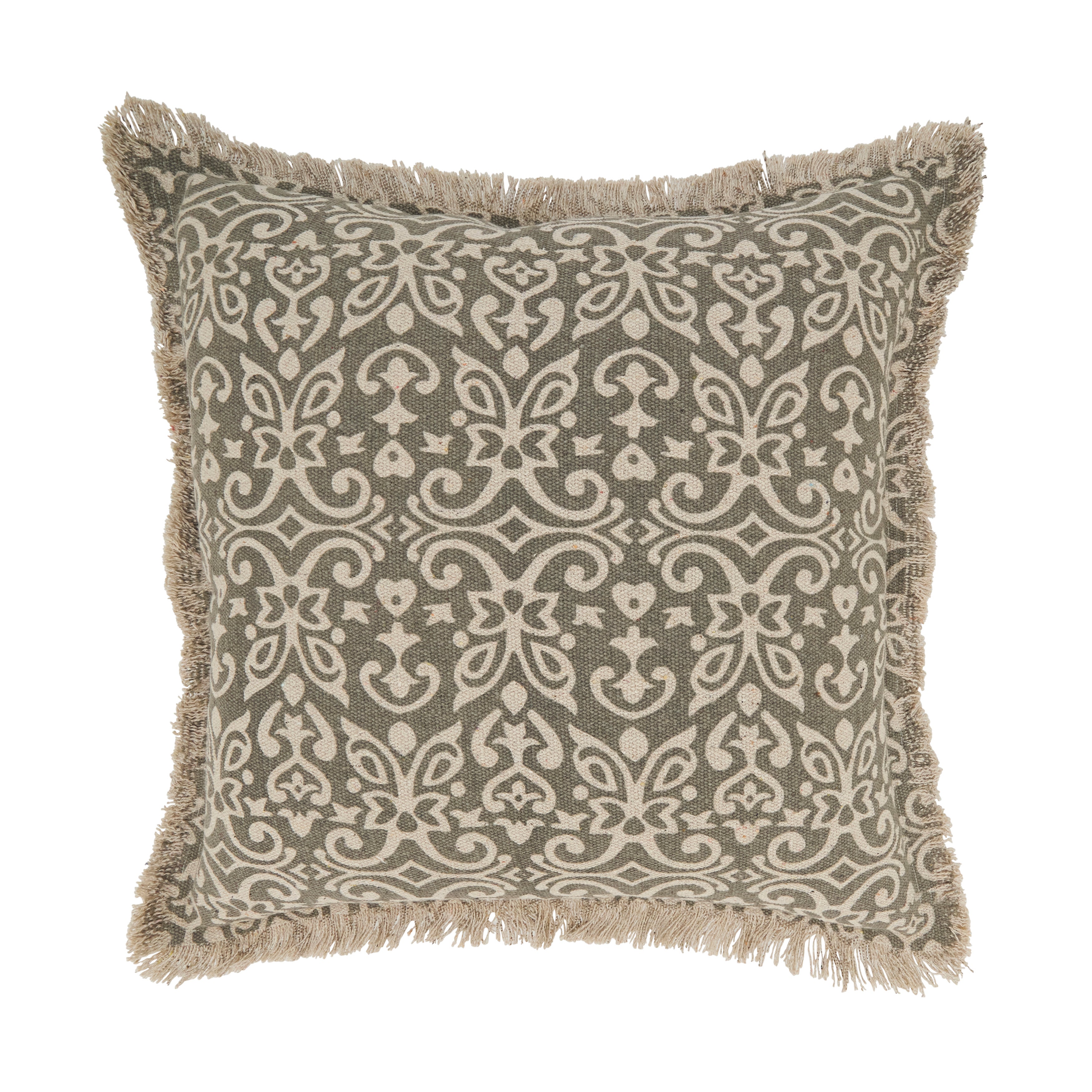 Geometric Design Down Filled Throw Pillow