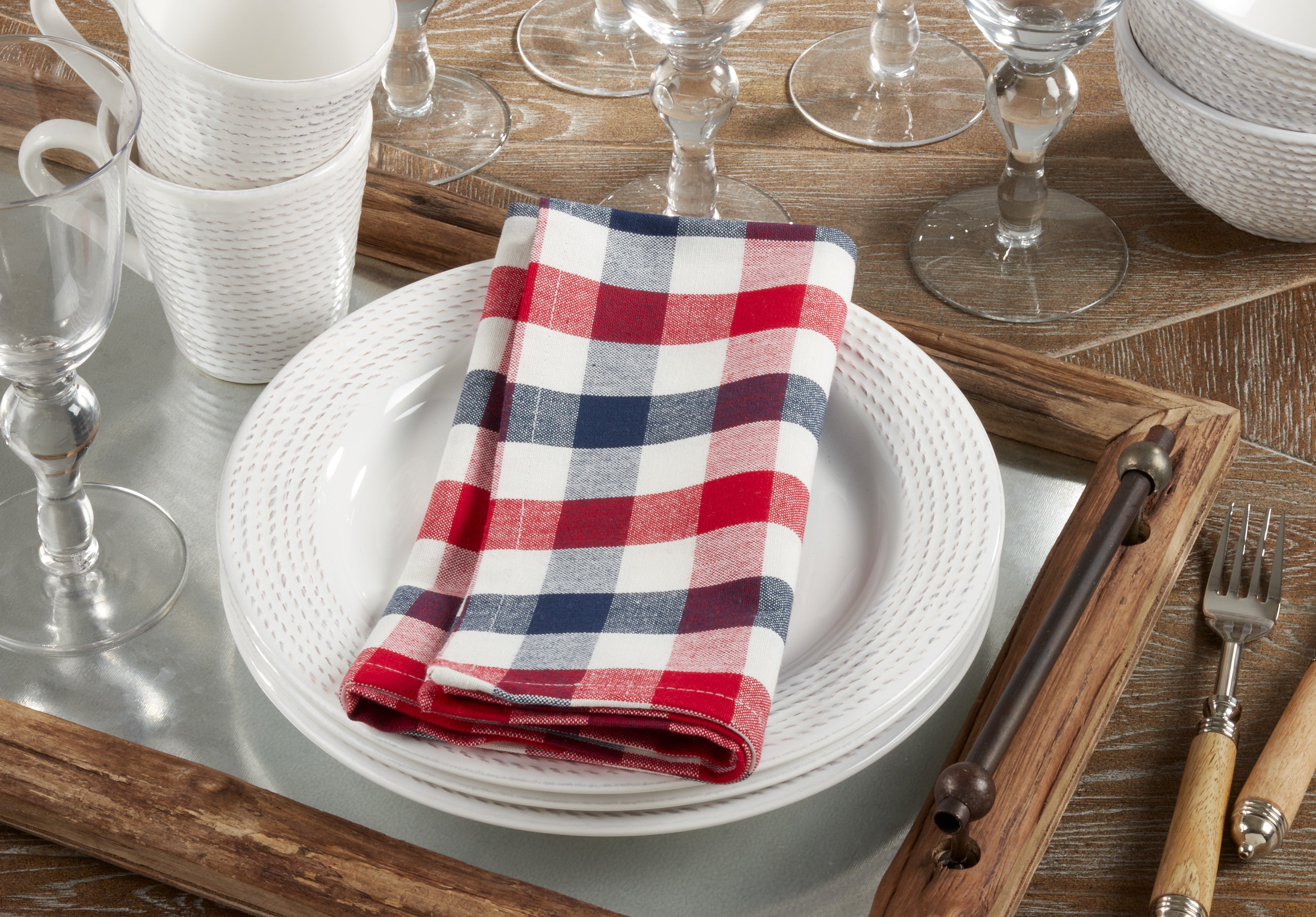 Gingham Check Table Napkin, Set of 4