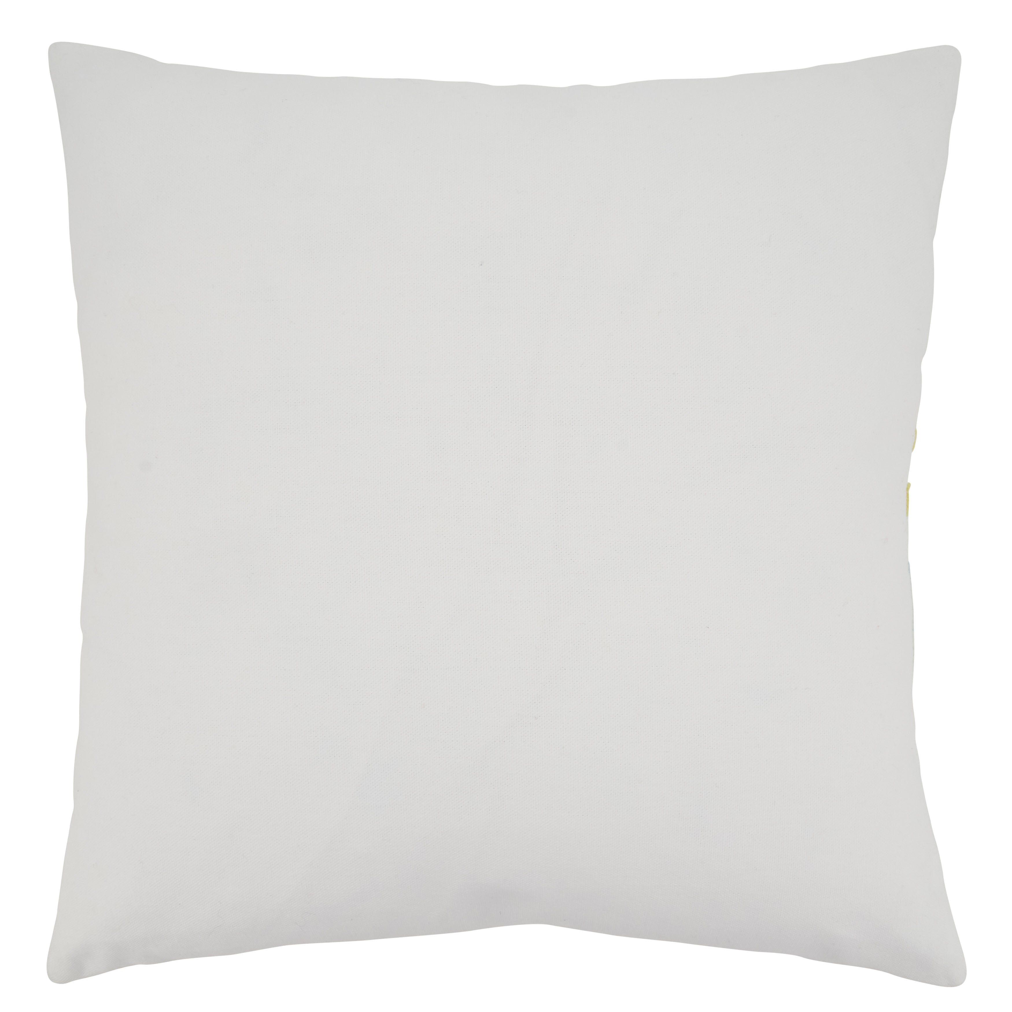 Embroidered Citrus Throw Pillow