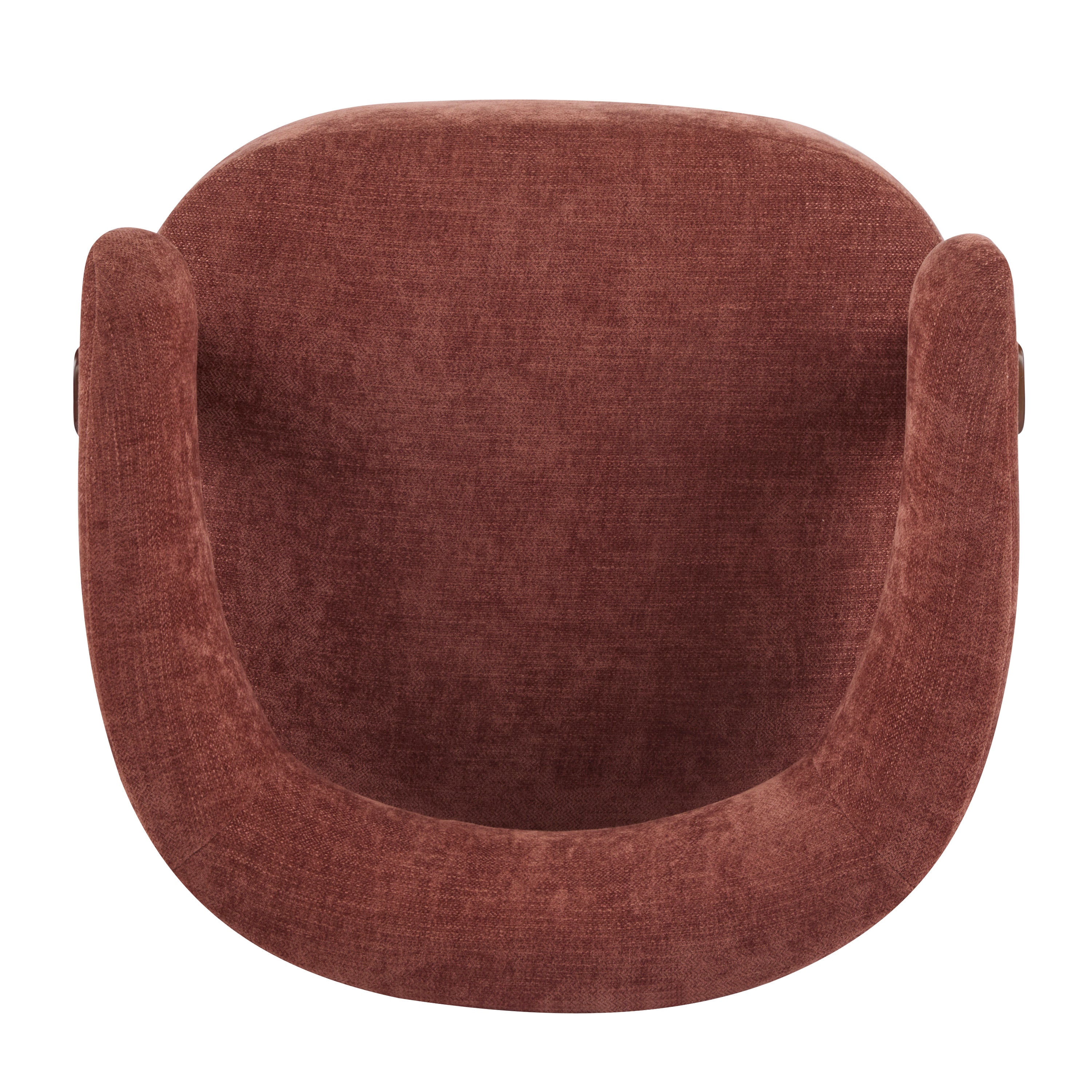Modern Open-Back Accent Chair with Wooden Frame