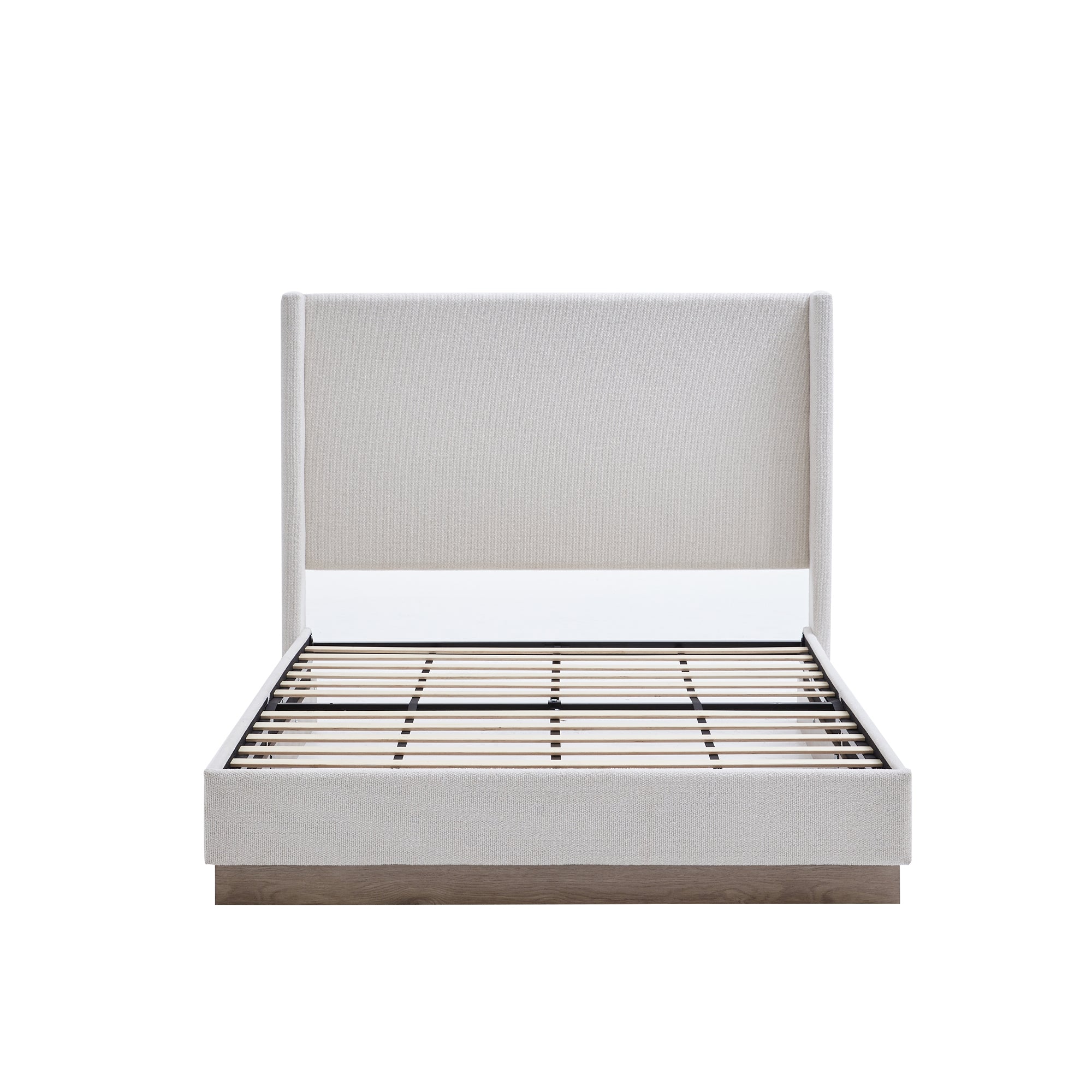 Hosford Upholstered Wingback Bed