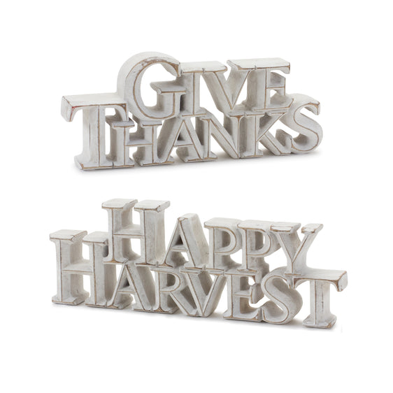 Happy-Harvest-and-Give-Thanks-Tabletop-Sign-(set-of-2)-White-Fall-Decor