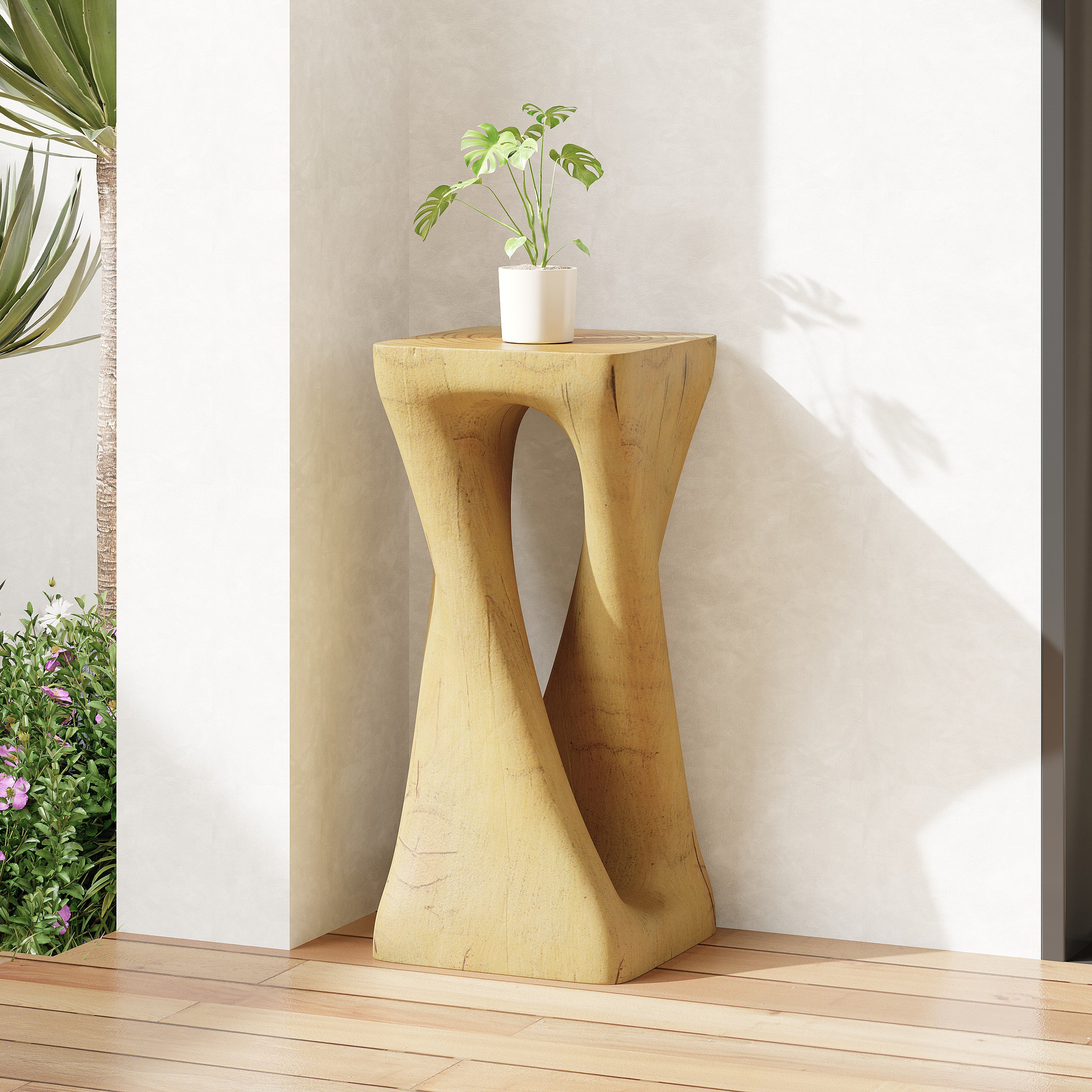 Twist Shape Accent Table