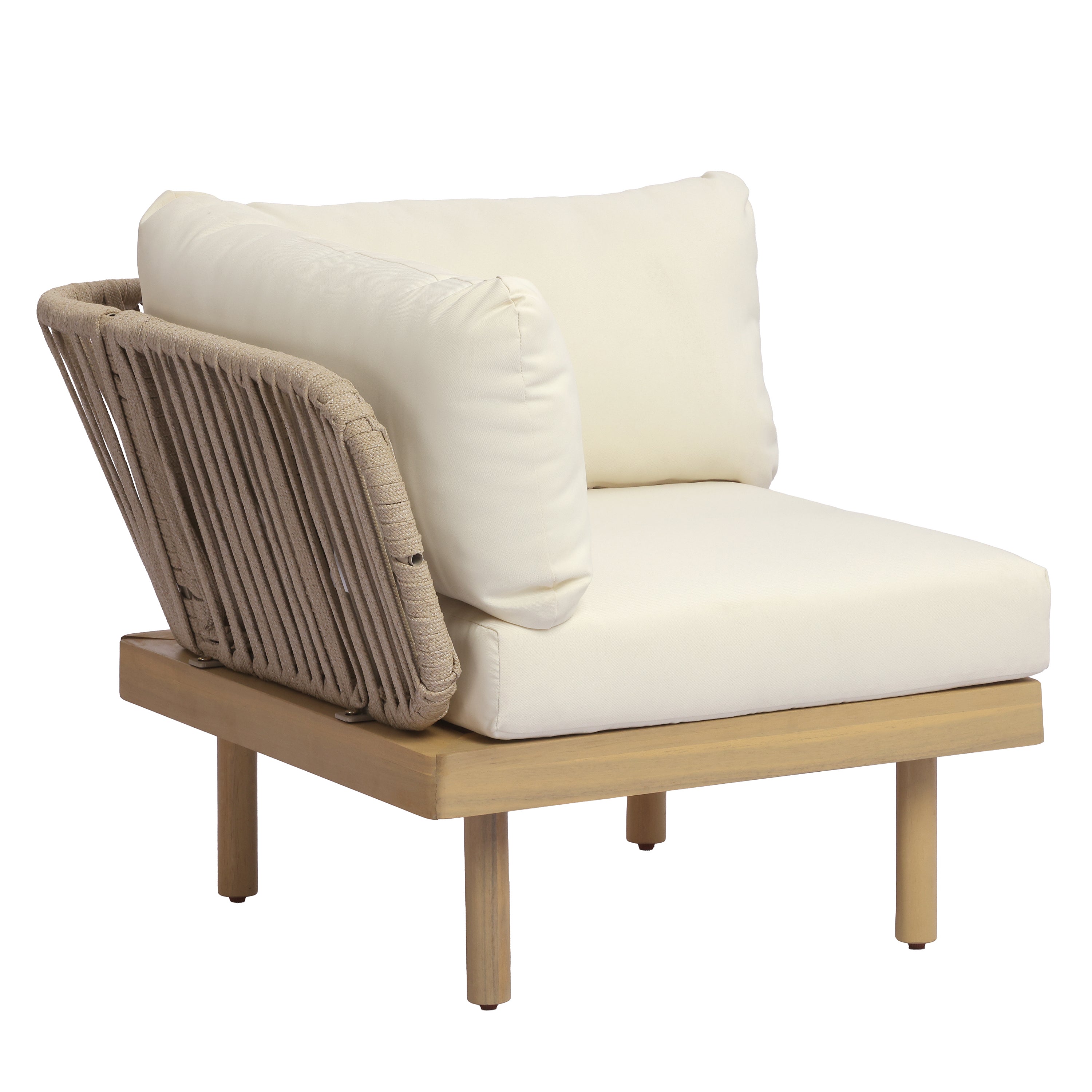 Sebastian 4-Piece Acacia Wood Outdoor Sofa Set