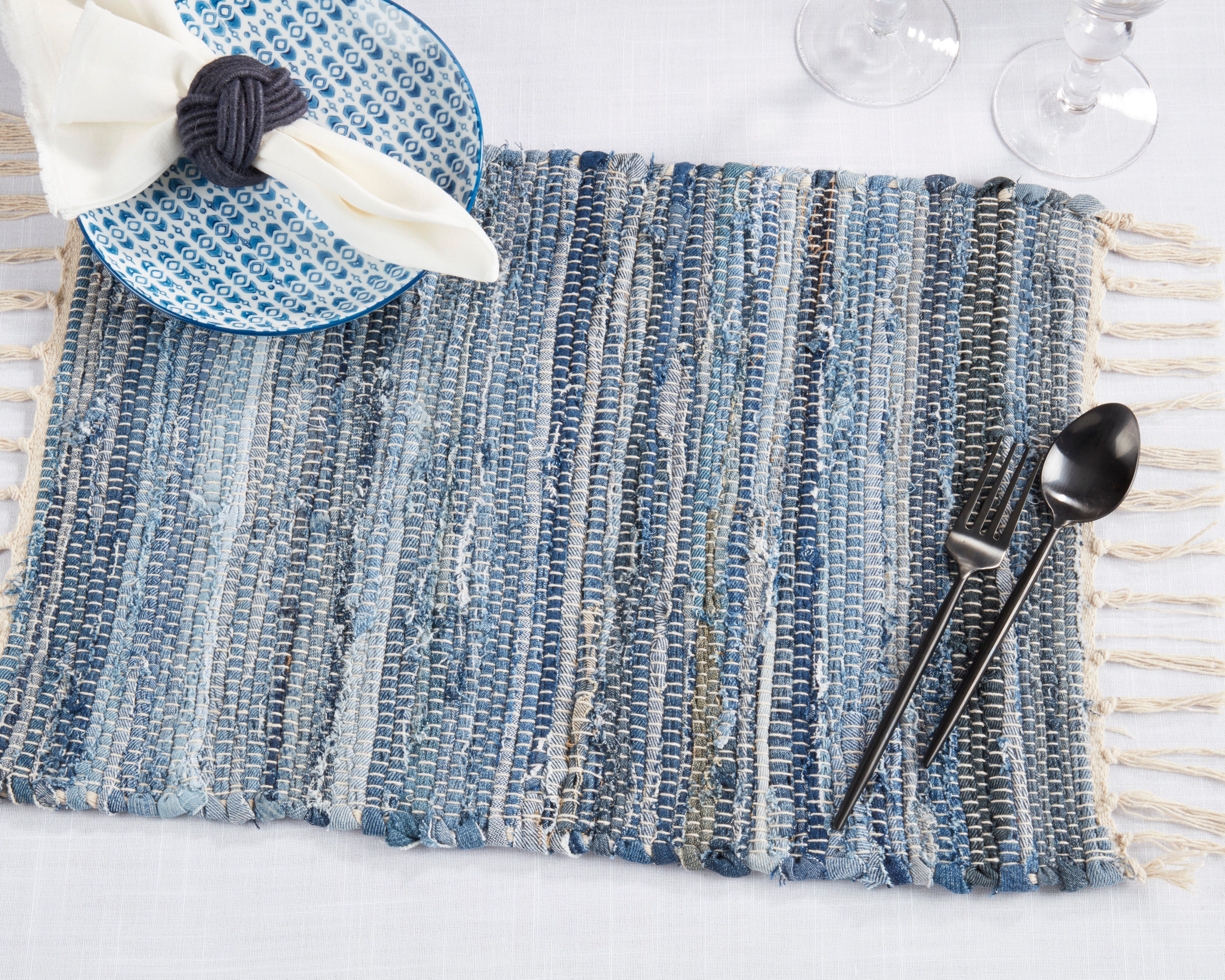 Denim Chindi Placemat, Set of 4