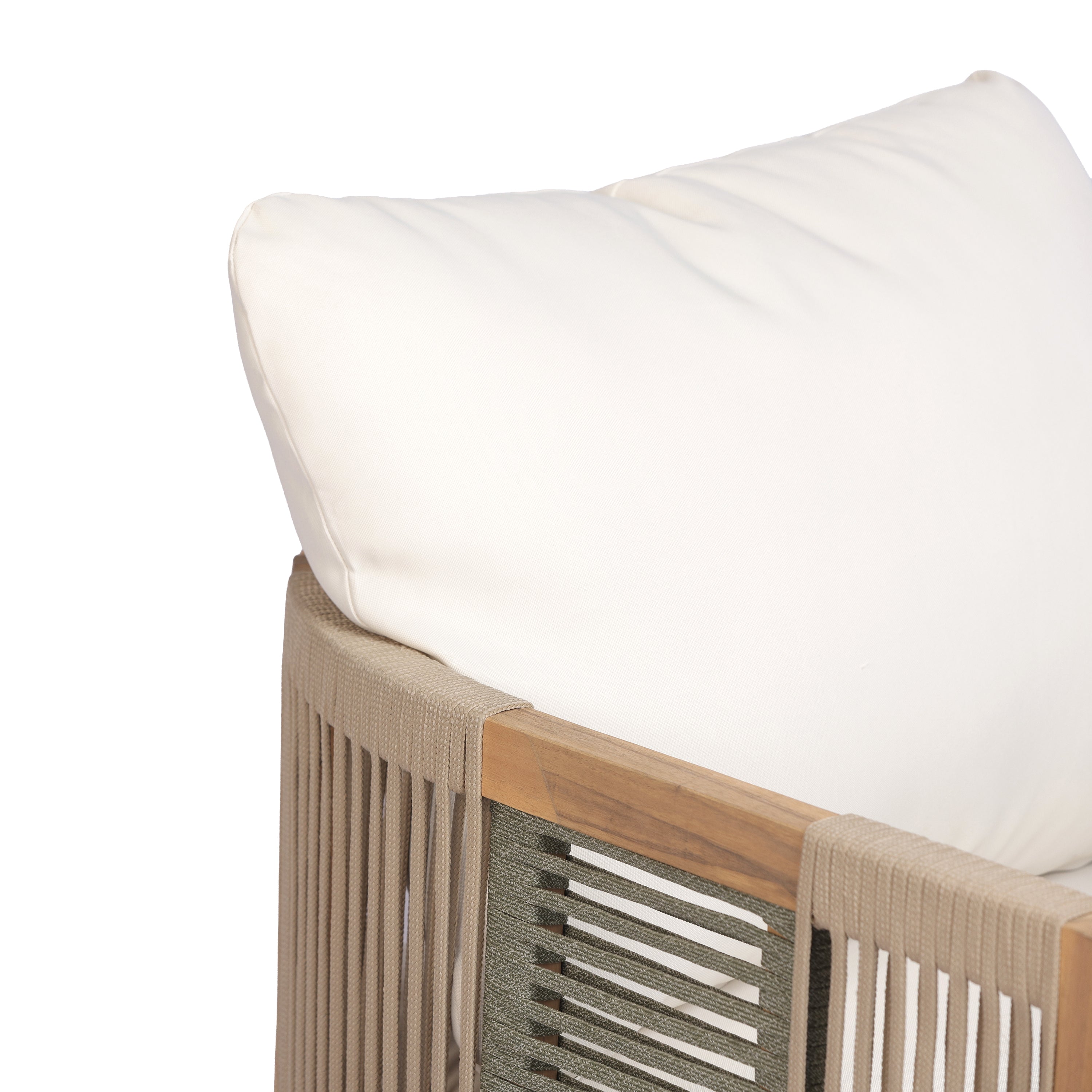 Potter Outdoor Acacia Wood 3-Seater Sofa