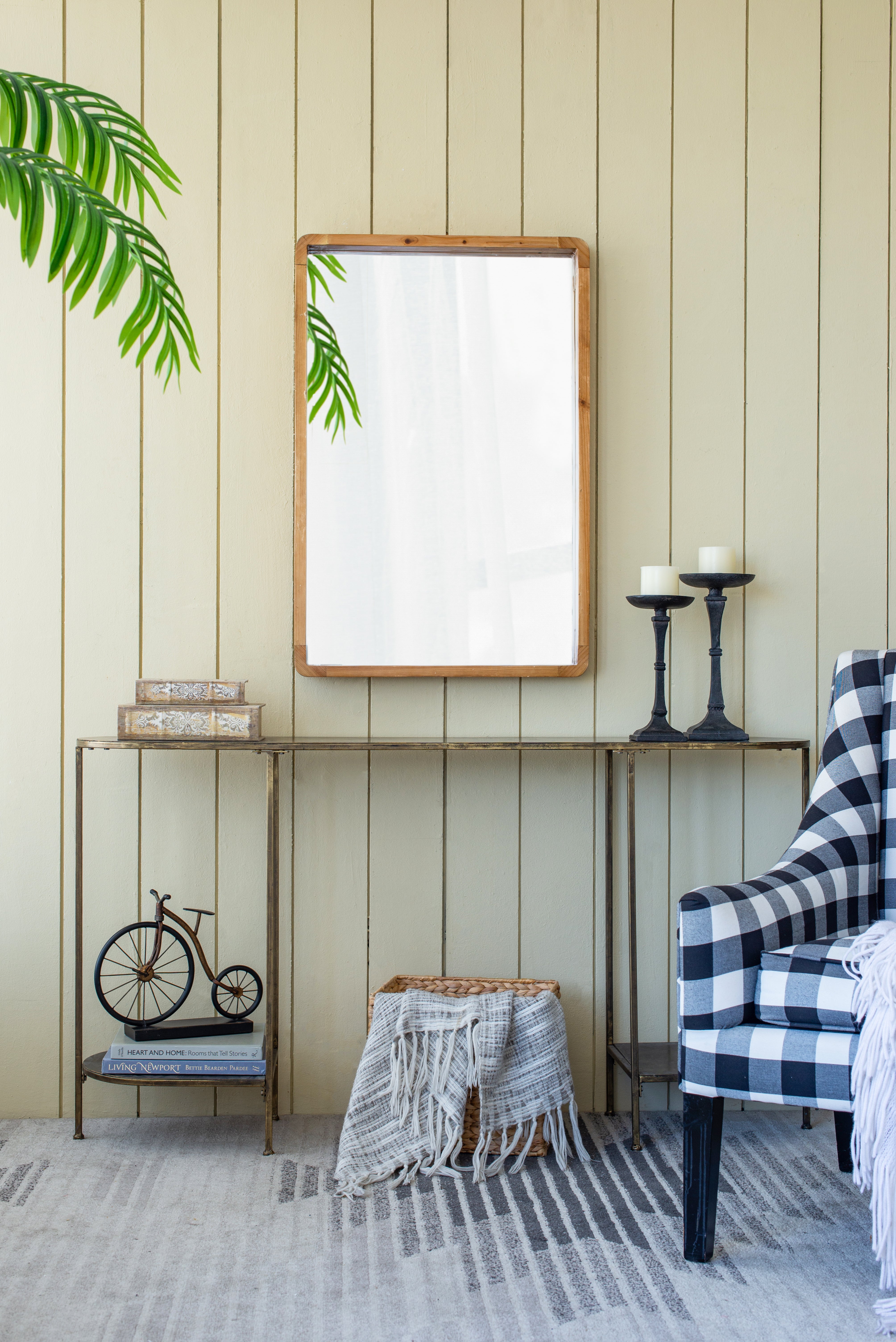 24" x 36" Rectangle Wall Mirror with Wood Frame