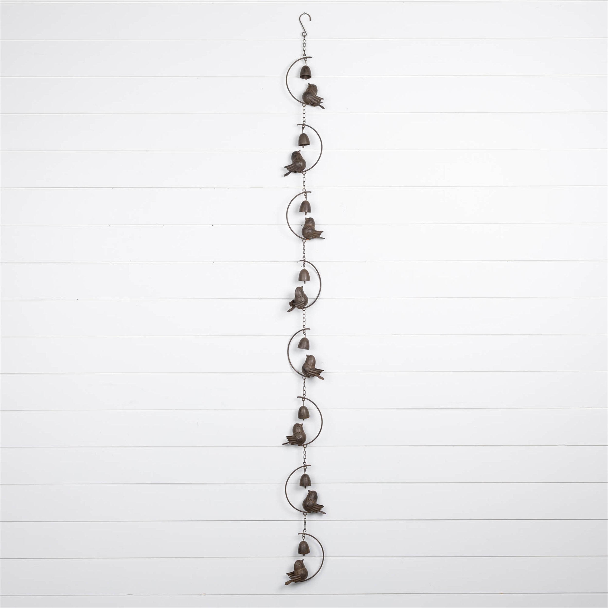Bird and Bell Rain Chain