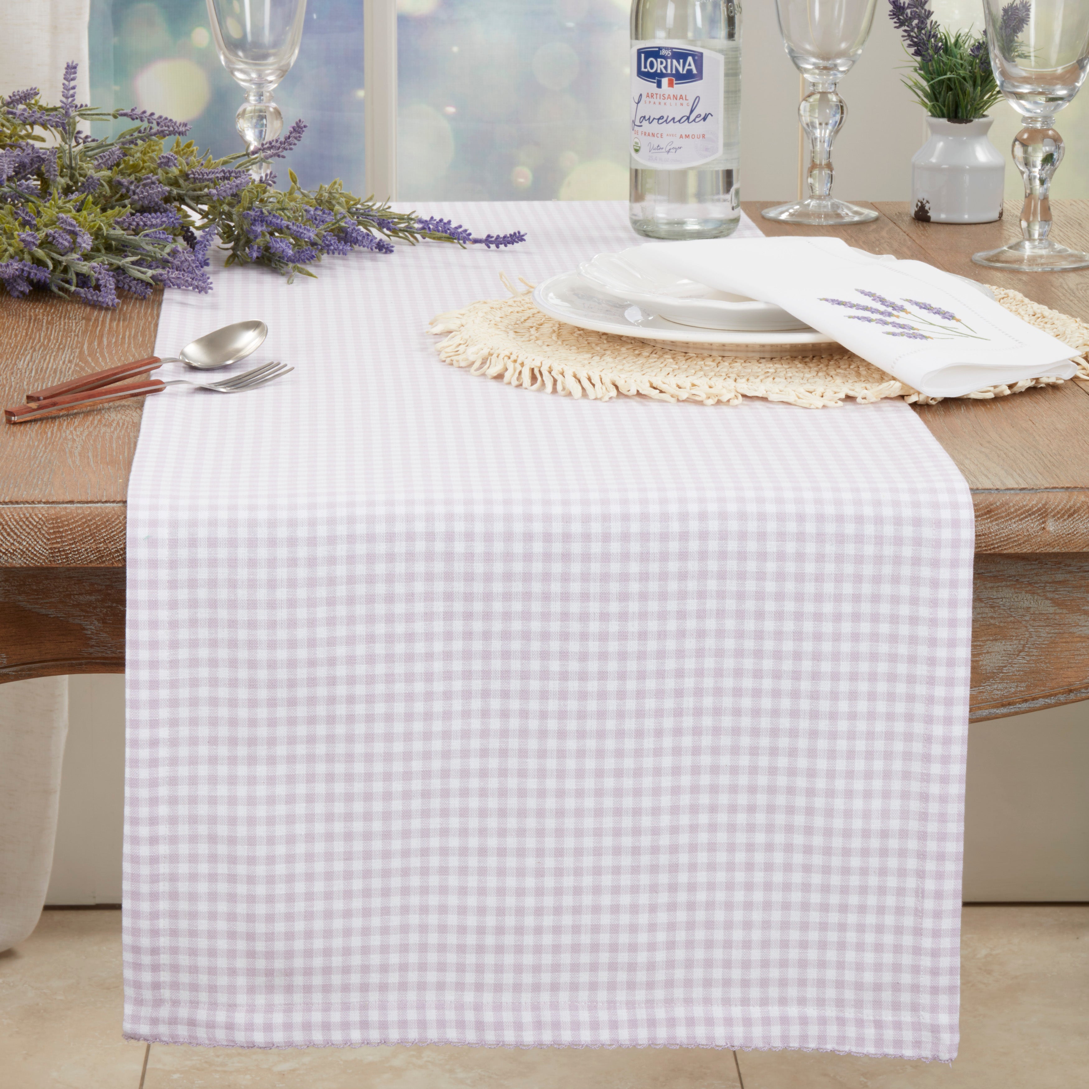 Traditional Gingham Table Runner