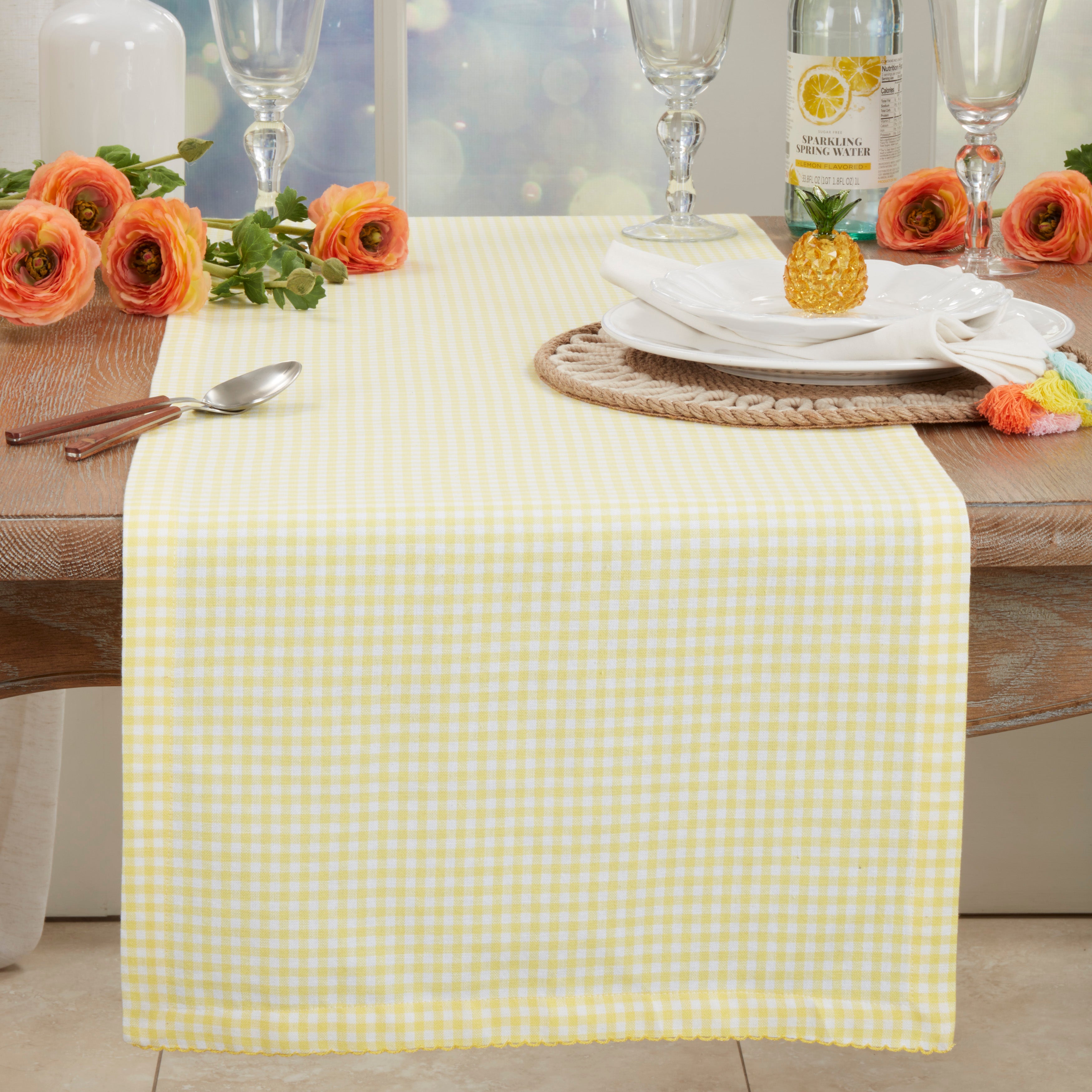 Traditional Gingham Table Runner