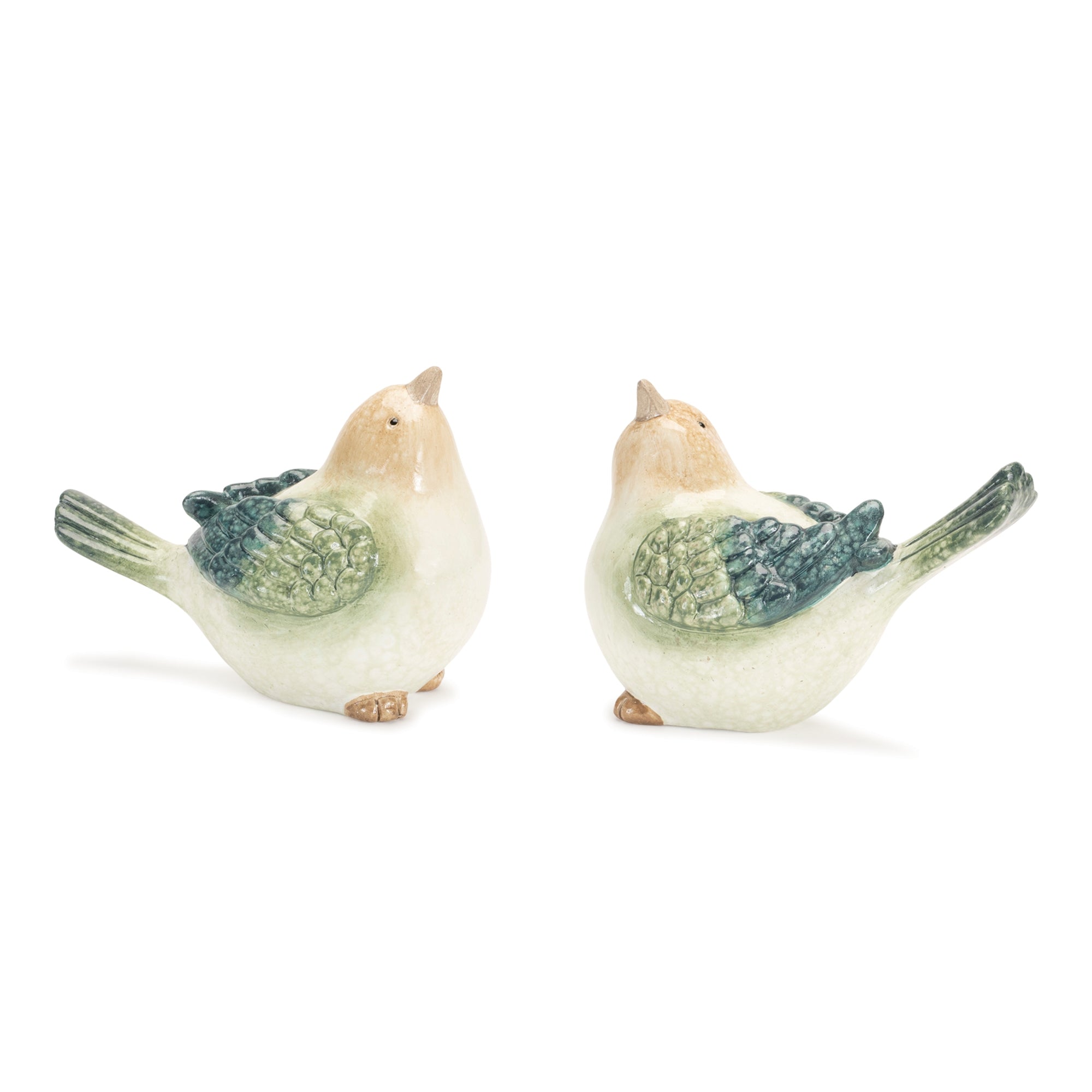Terra Cotta Bird Figurine, Set of 4