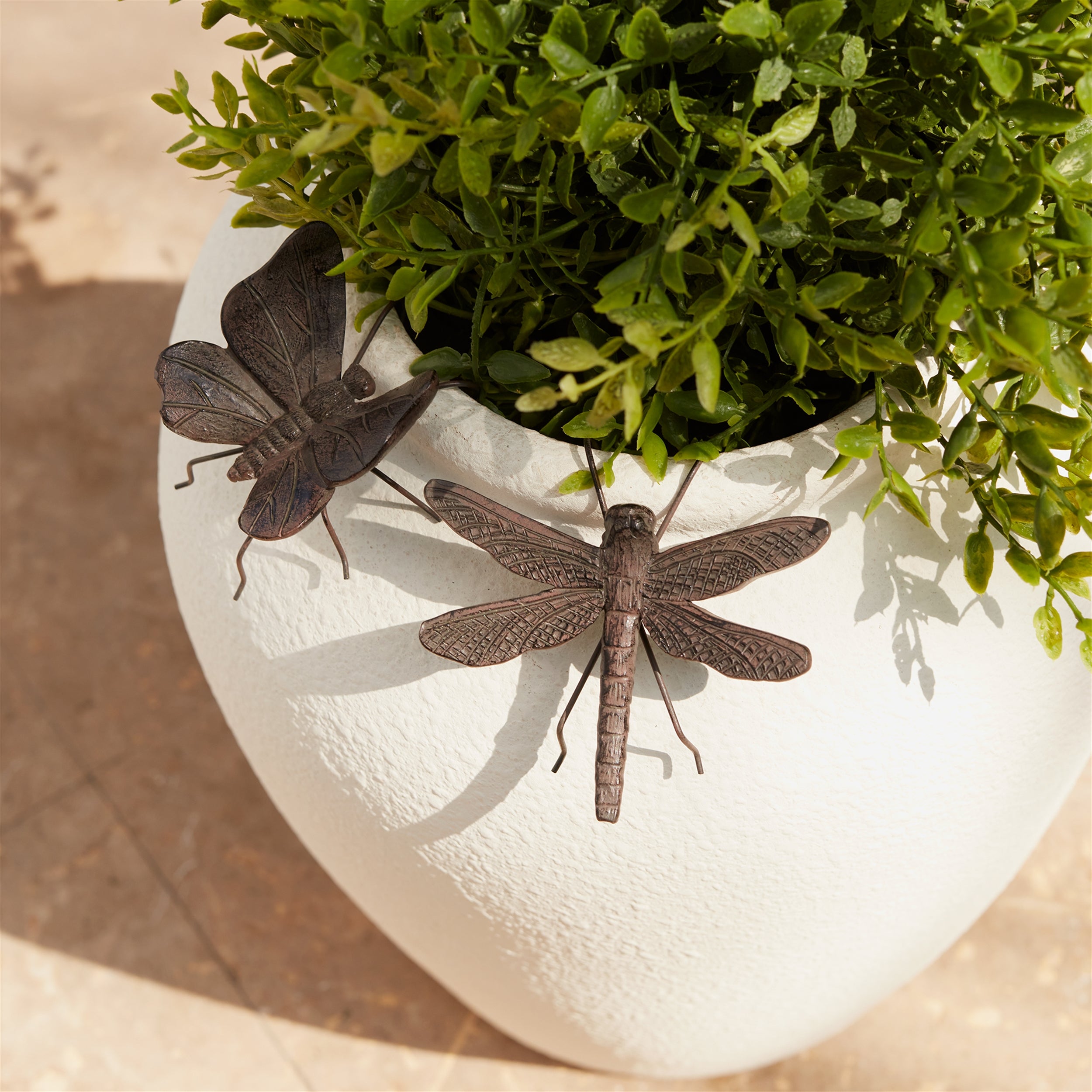 Dragonfly and Butterfly Insect Pot Sitter, Set of 12