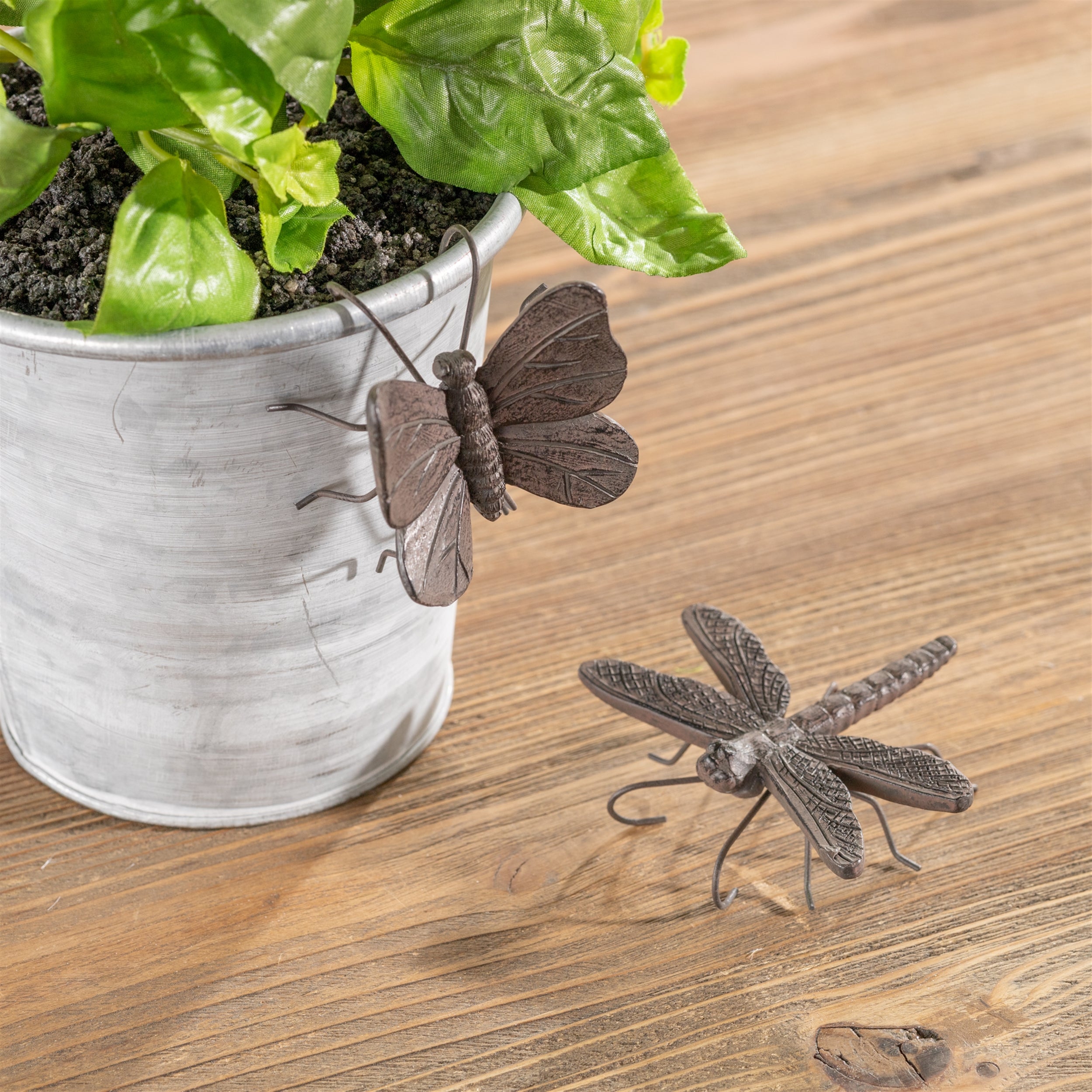 Dragonfly and Butterfly Insect Pot Sitter, Set of 12