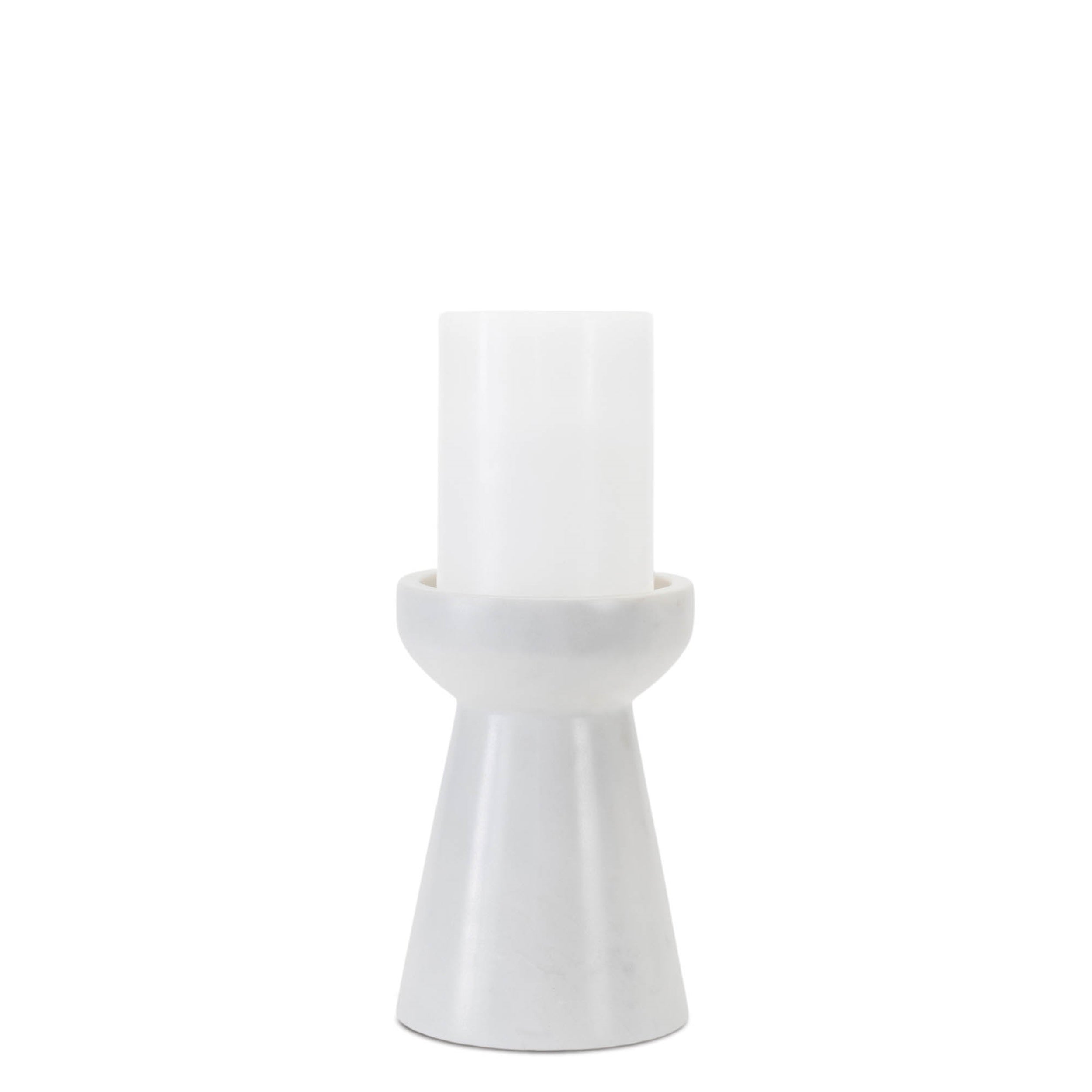 Modern Marble Candle Holder, Set of 2