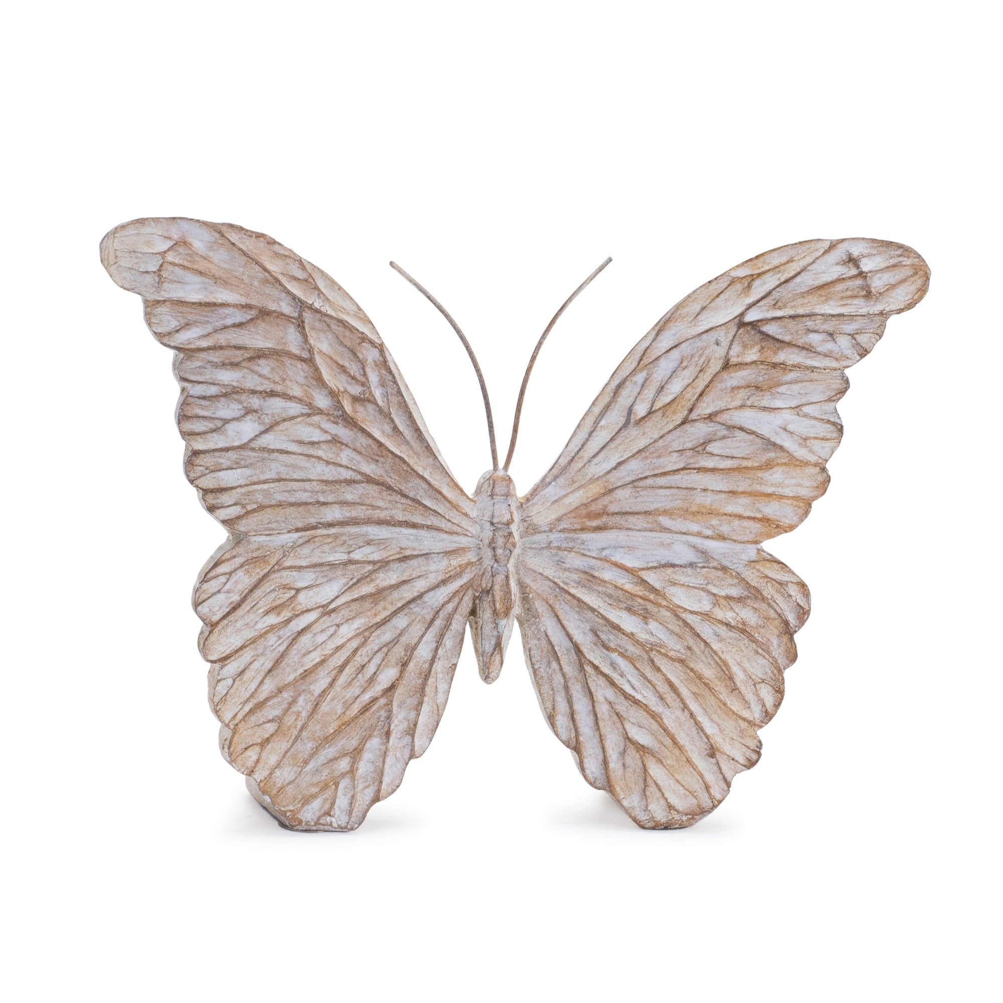 Carved Butterfly Shelf Sitter, Set of 4