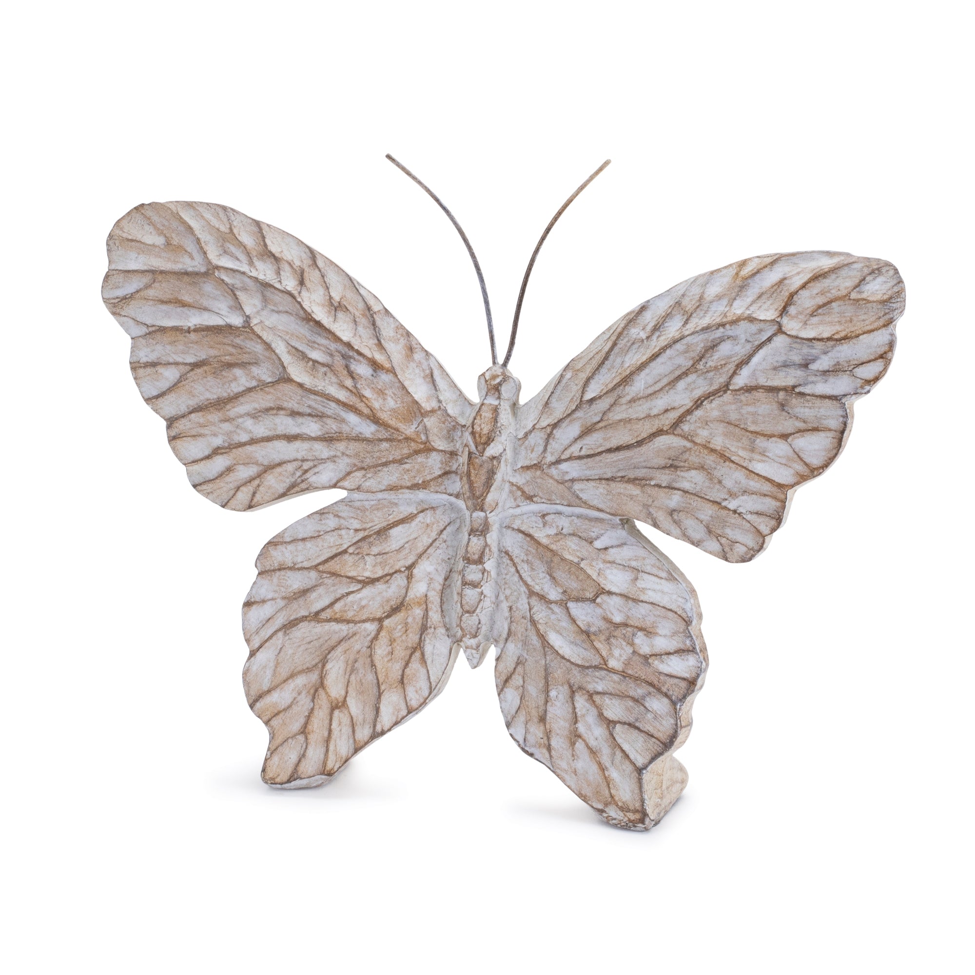 Carved Butterfly Shelf Sitter, Set of 4