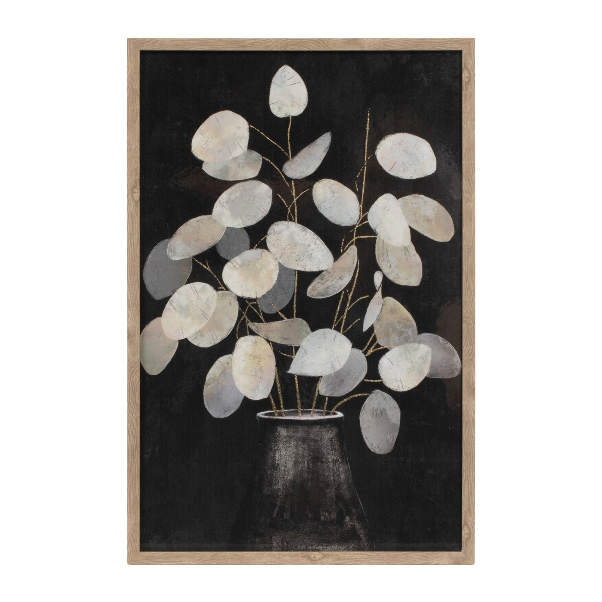 Beige Eucalyptus Print, Set of 2