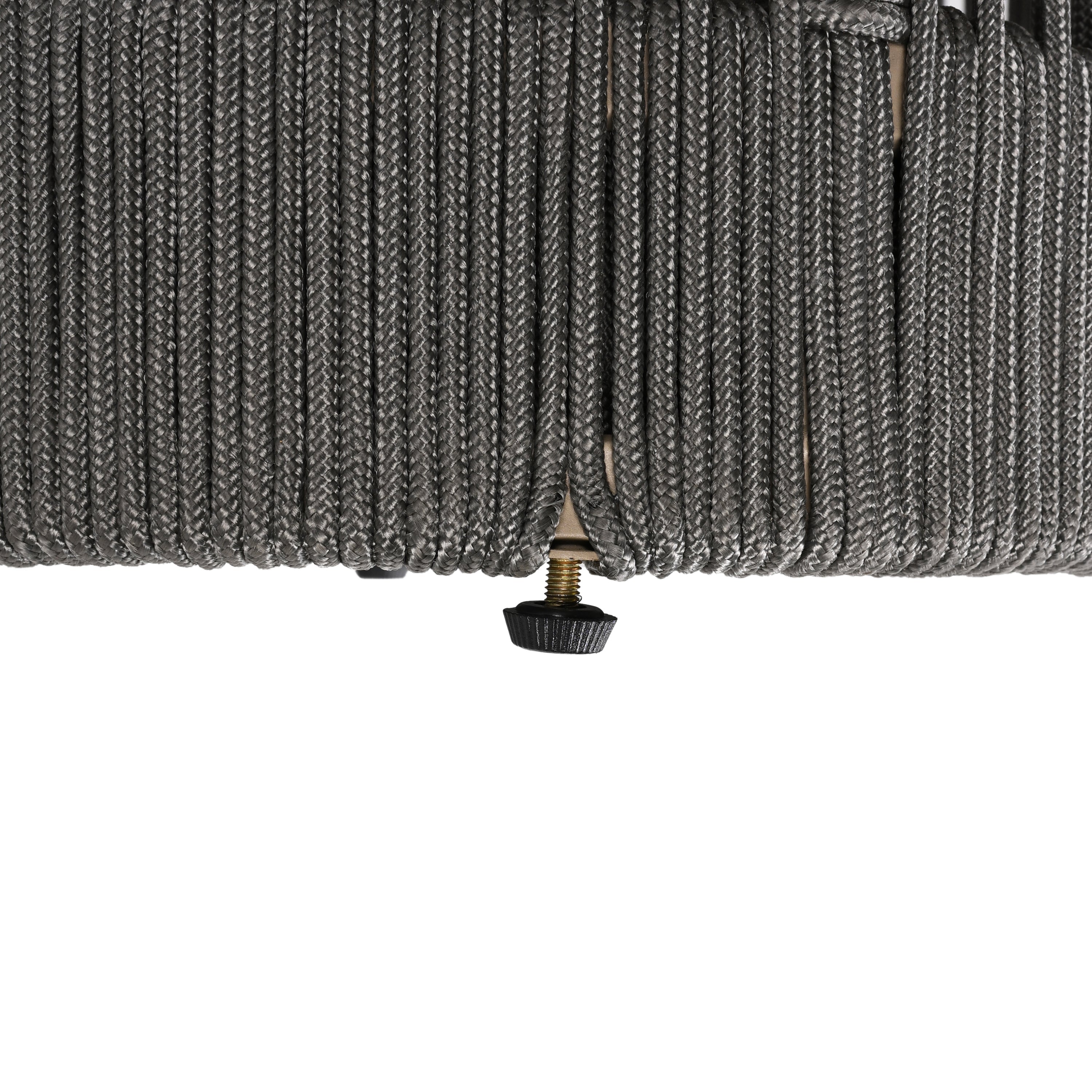 Sundara Outdoor Coffee & Side Table Set with Woven Rope Design