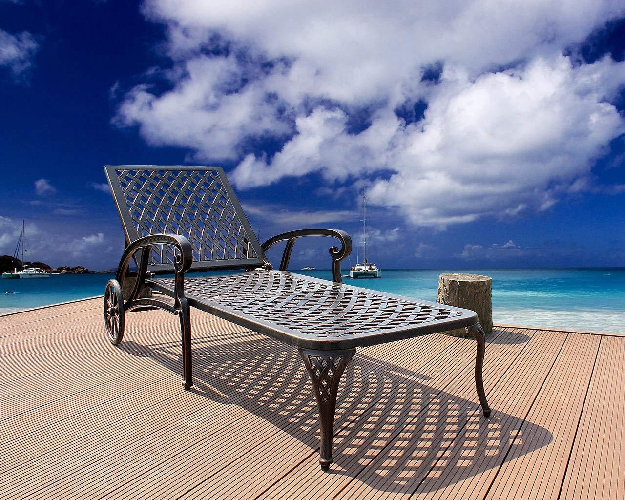 Aluminium Cast Lounge Chaise