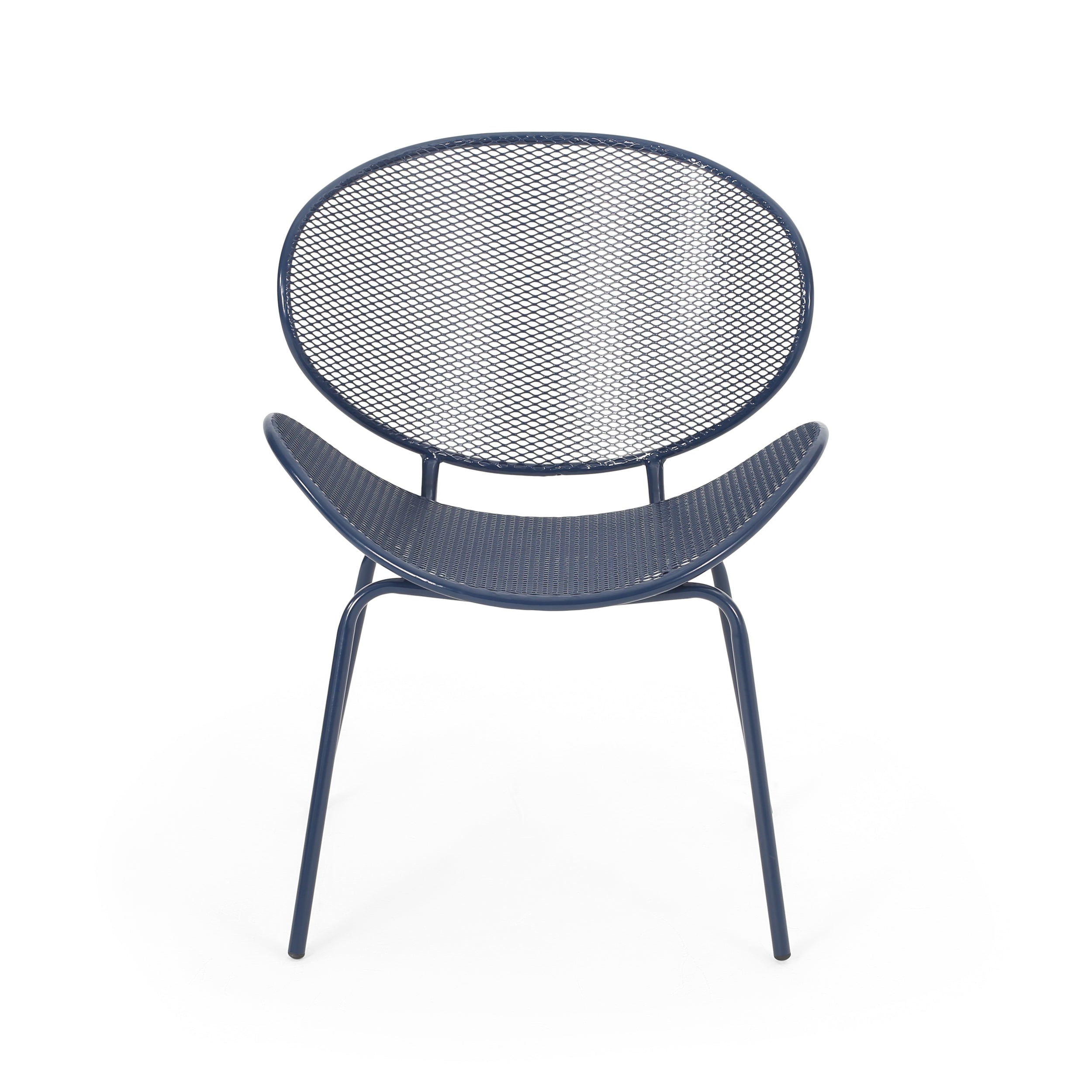 Modern Elba Chair Set With Mesh Seating And Retro Shell Design