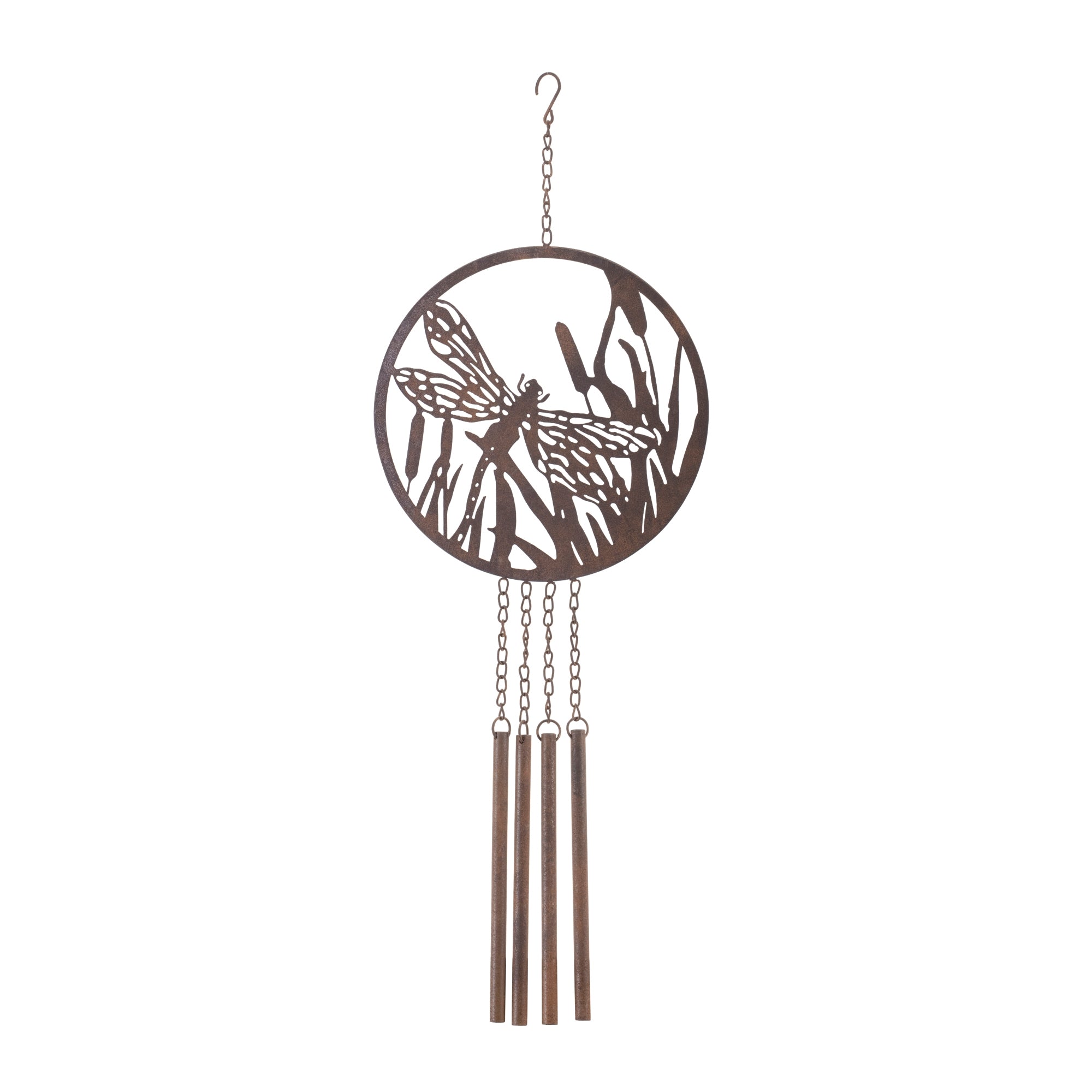 Bronze Metal Dragonfly Wind Chime